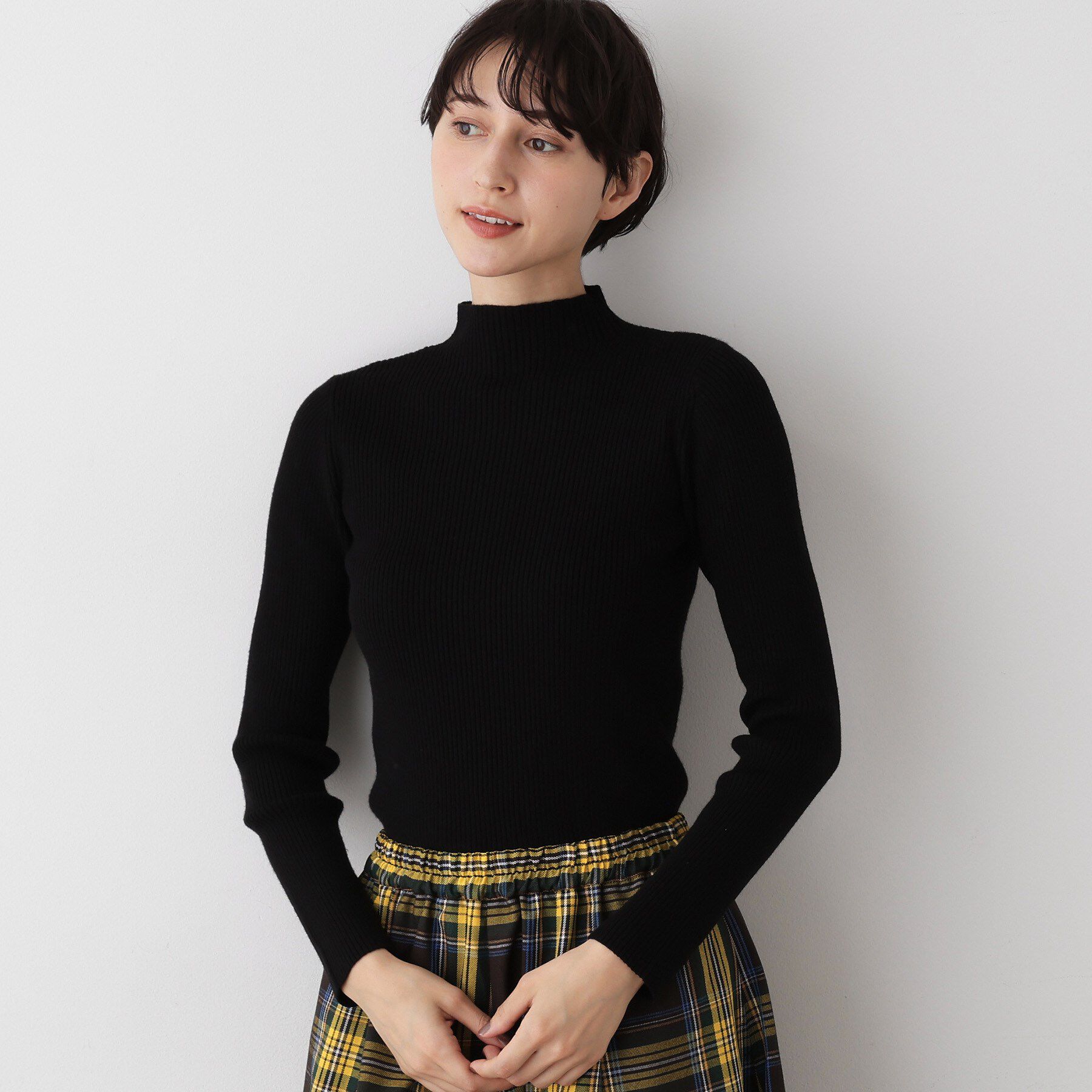 Dessin「【洗える】リブタートルネックニット」|ニット・セーター|