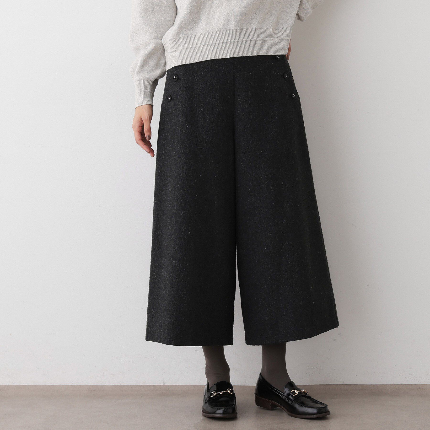 Dessin「【洗える/後ろゴム】ツイードマリンクロップド丈パンツ」|その他|