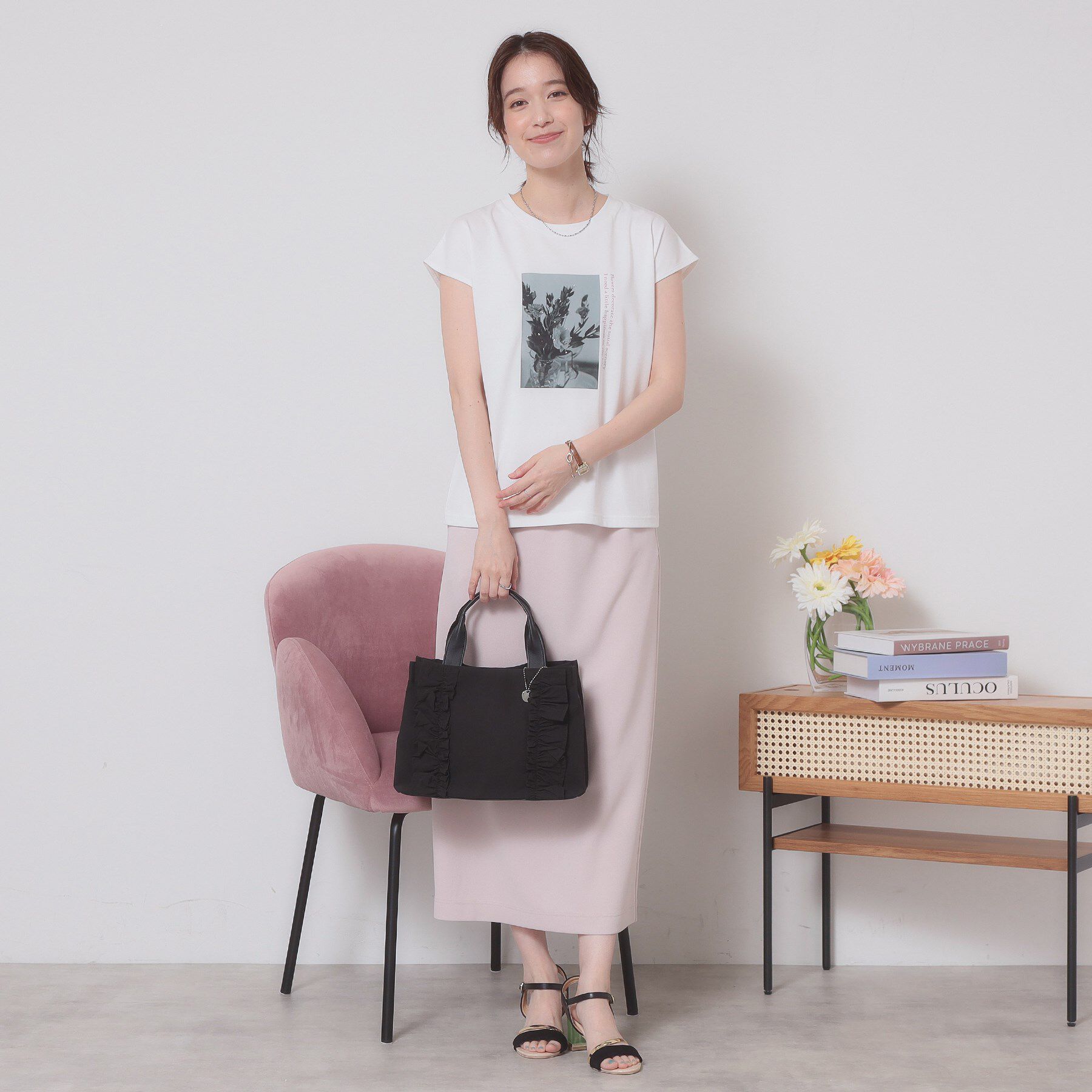 ITS&rsquo;DEMO「【手洗い可】フォトフレンチTシャツ」|Tシャツ・カットソー|