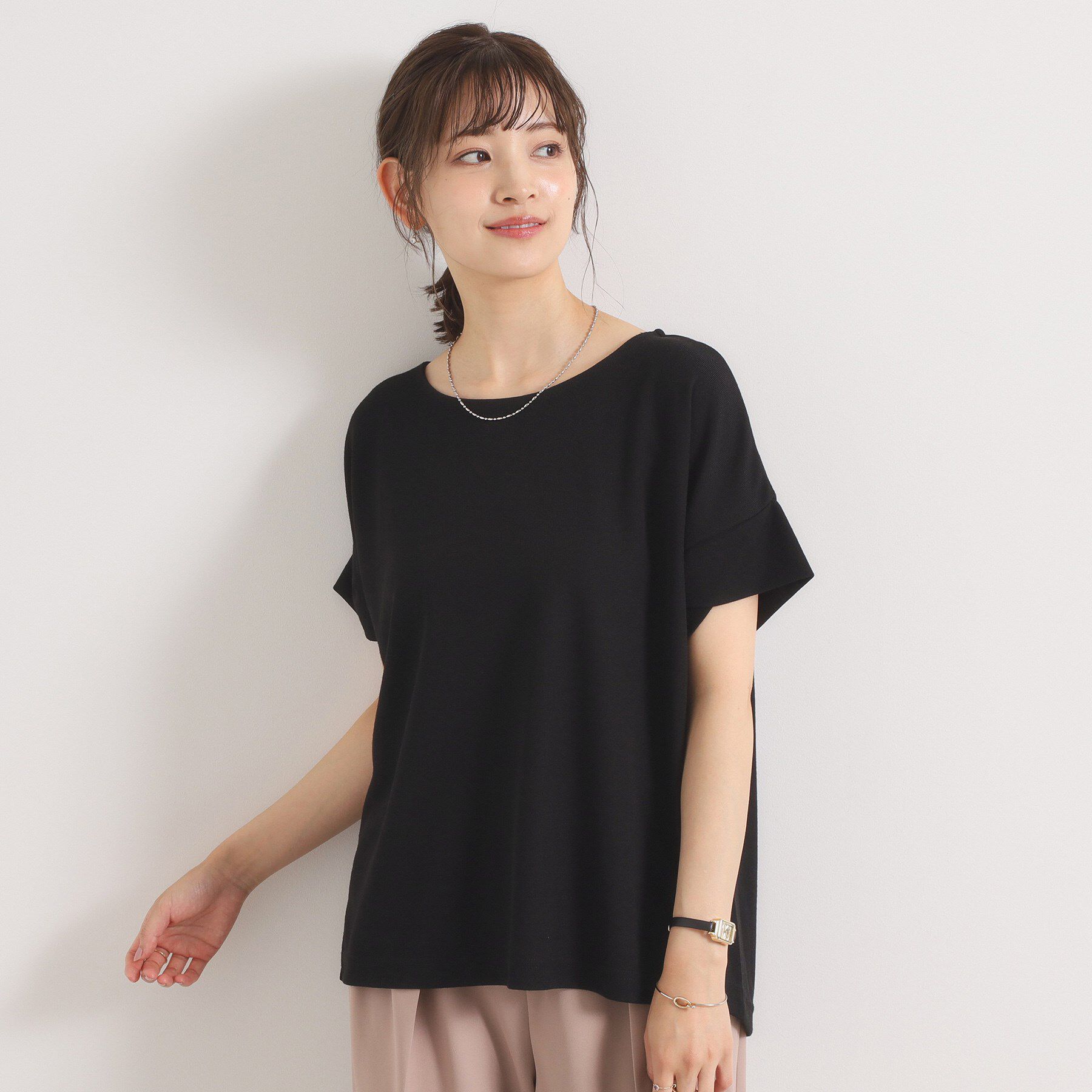 ITS&rsquo;DEMO「【接触冷感／吸水速乾／洗濯機OK】サカリバ袖タックプルオーバー」|Tシャツ・カットソー|