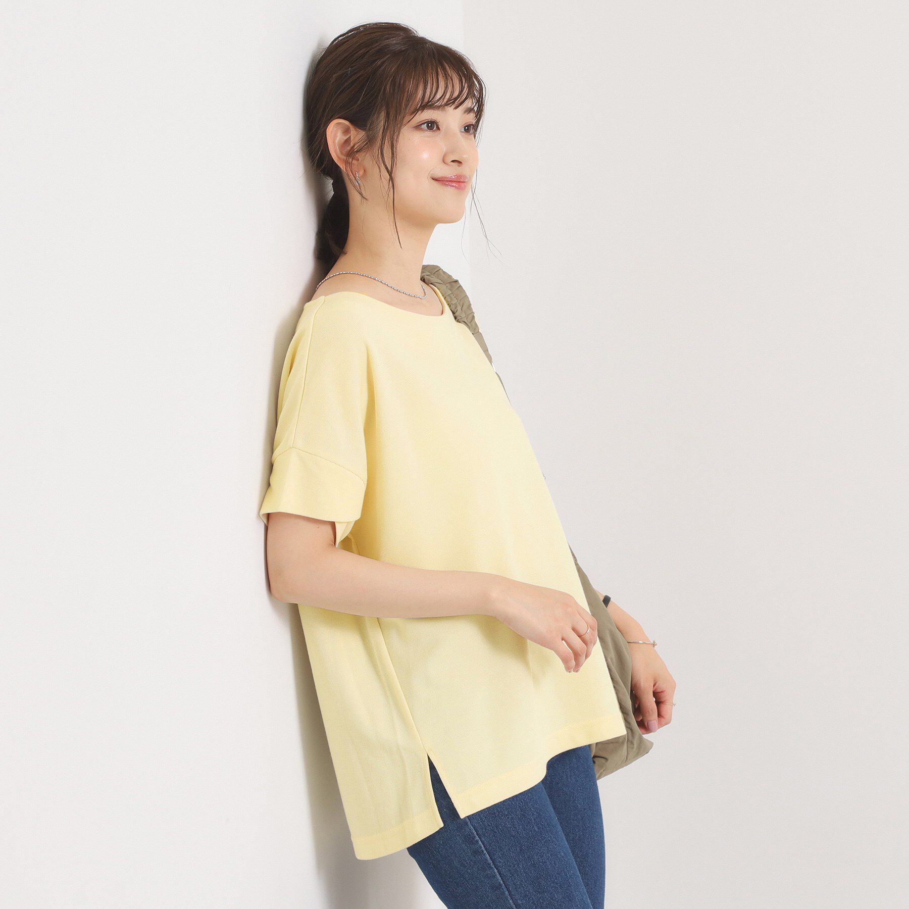 ITS&rsquo;DEMO「【接触冷感／吸水速乾／洗濯機OK】サカリバ袖タックプルオーバー」|Tシャツ・カットソー|