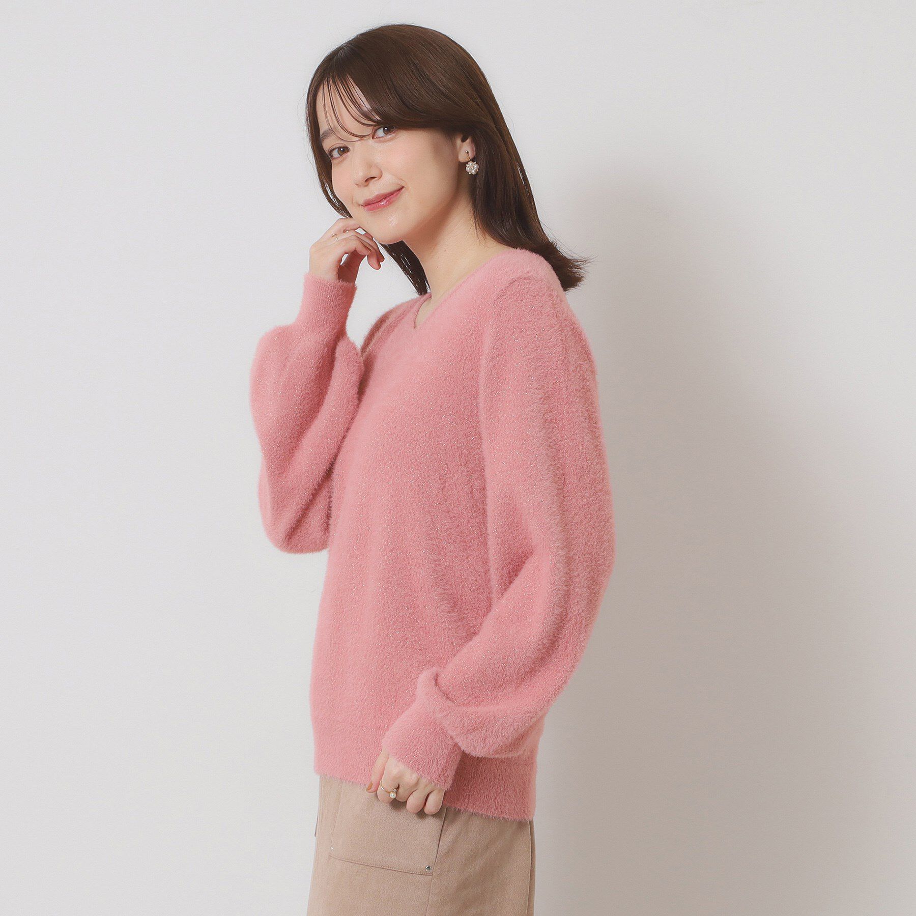 ITS&rsquo;DEMO「【手洗い可】ラメフェザーヤーンニット」|ニット・セーター|