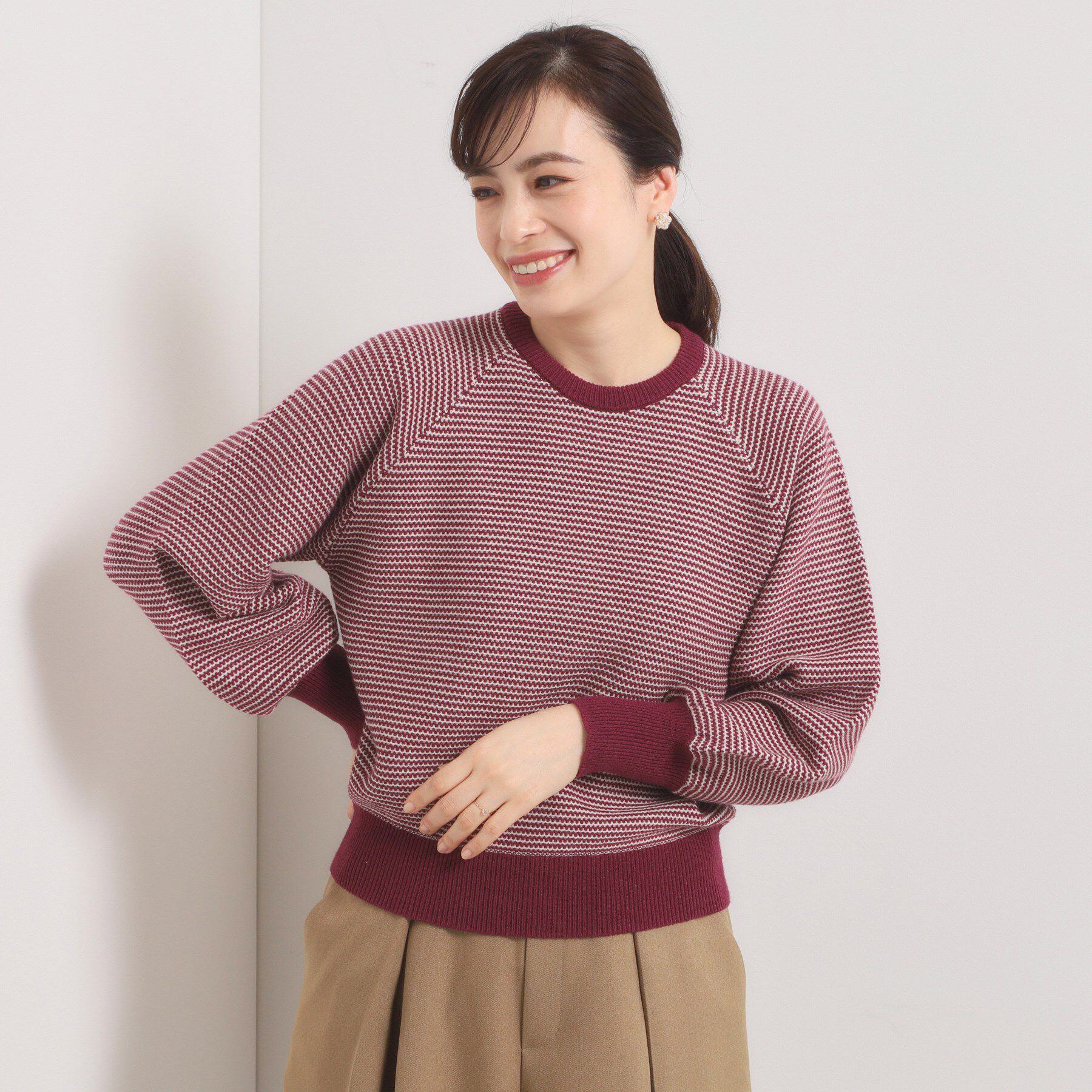 ITS&rsquo;DEMO「【手洗い可】柄編みニット」|ニット・セーター|