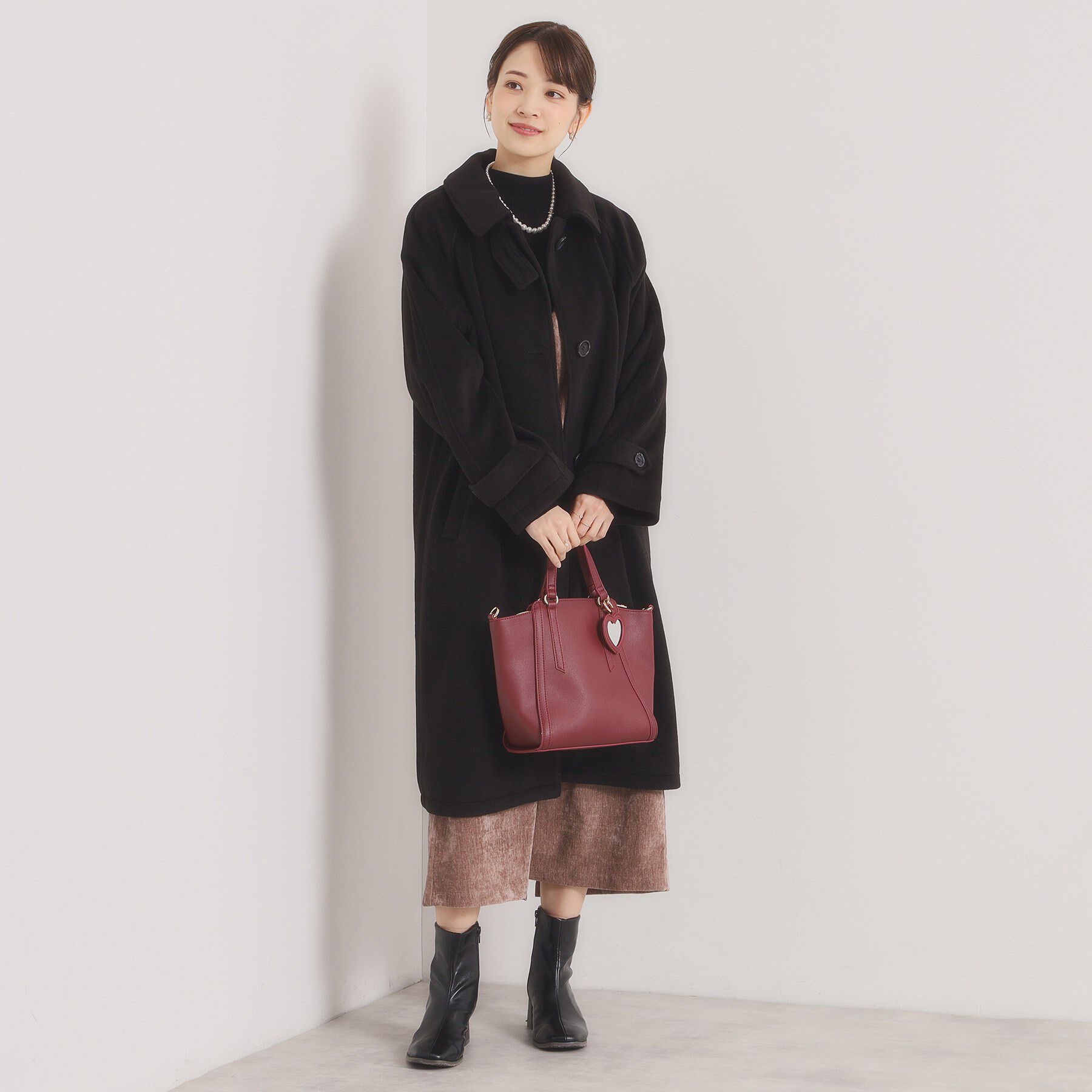 ITS&rsquo;DEMO「モッサ風ロングコート」|ステンカラーコート|