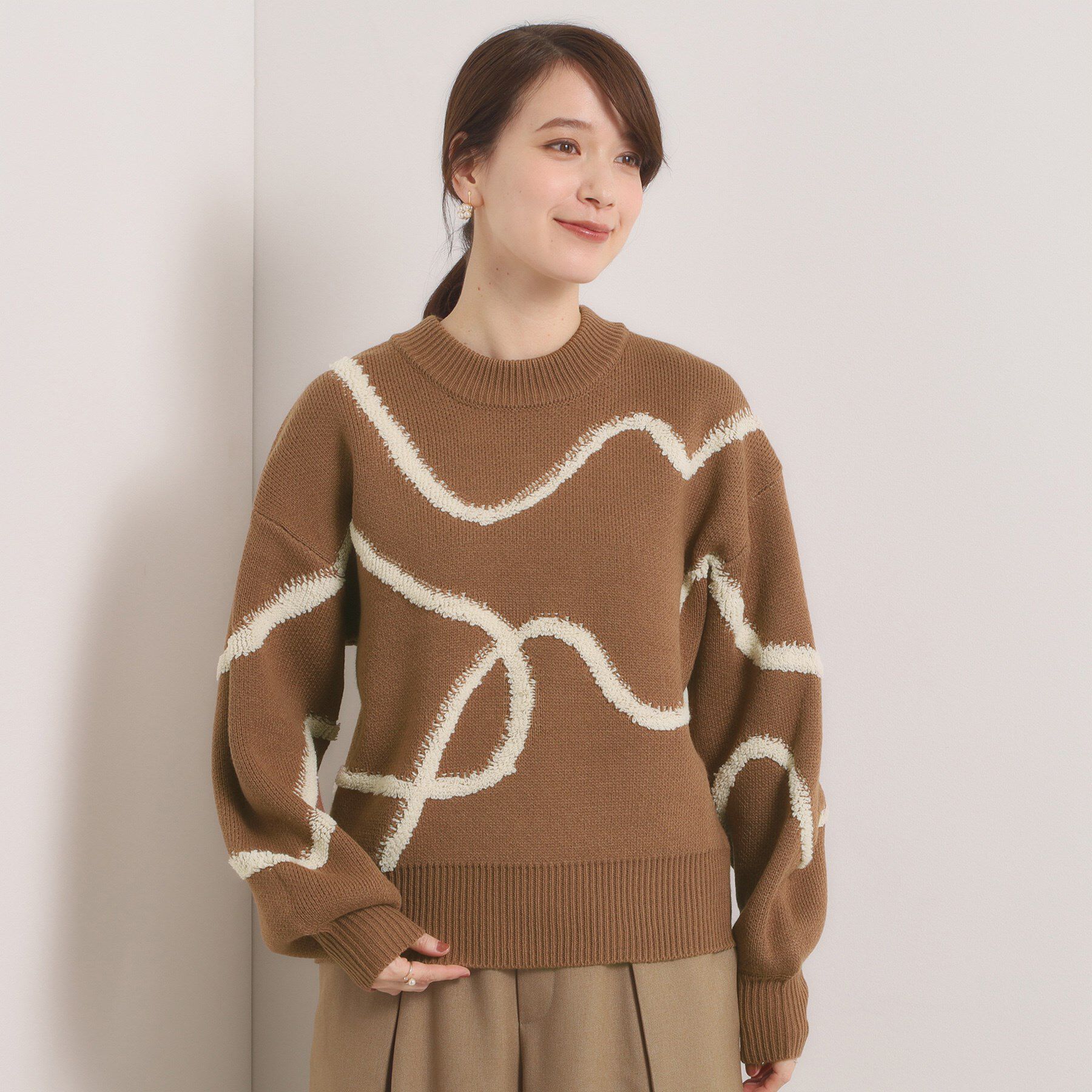 ITS&rsquo;DEMO「【手洗い可】ニュアンス柄ニット」|ニット・セーター|