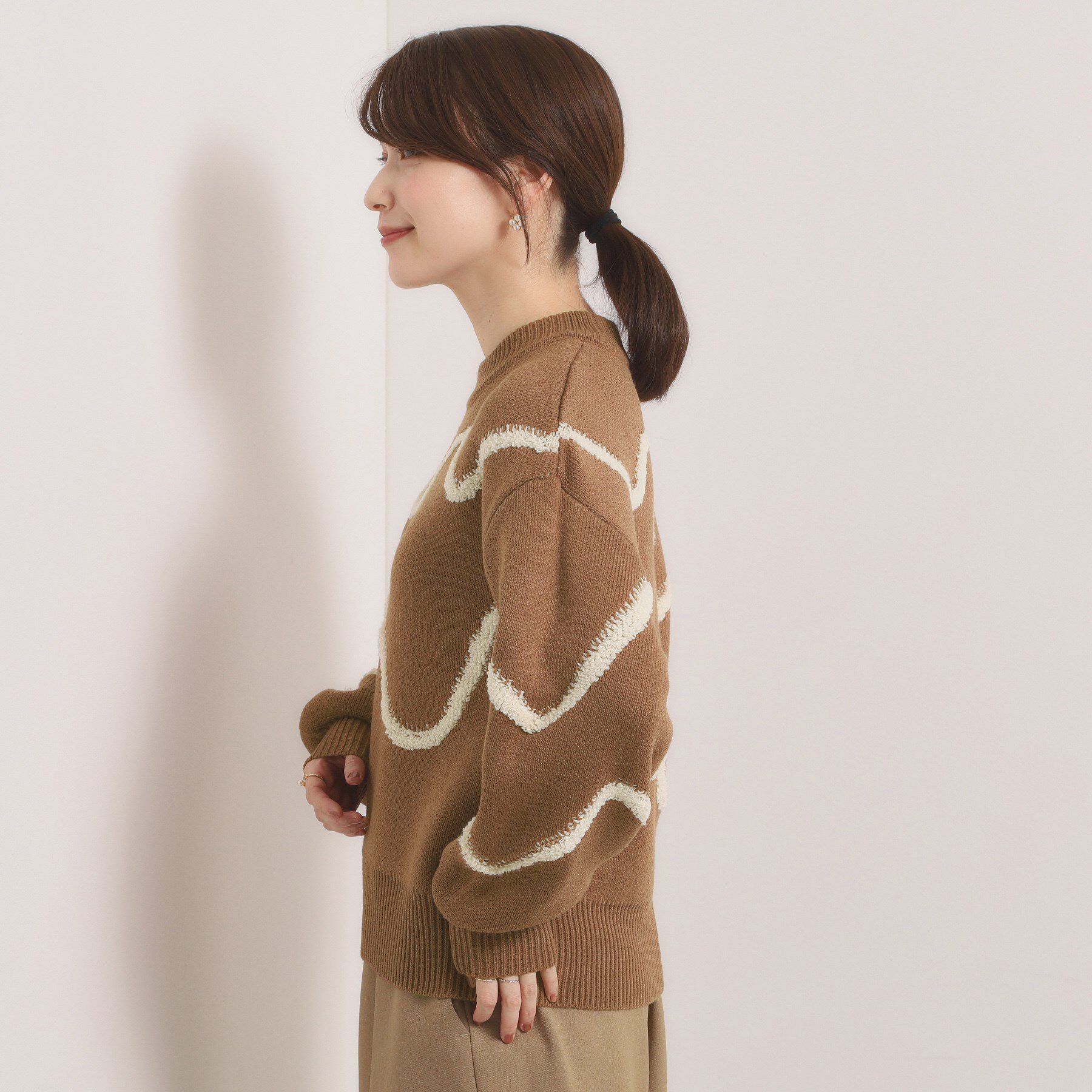 ITS&rsquo;DEMO「【手洗い可】ニュアンス柄ニット」|ニット・セーター|