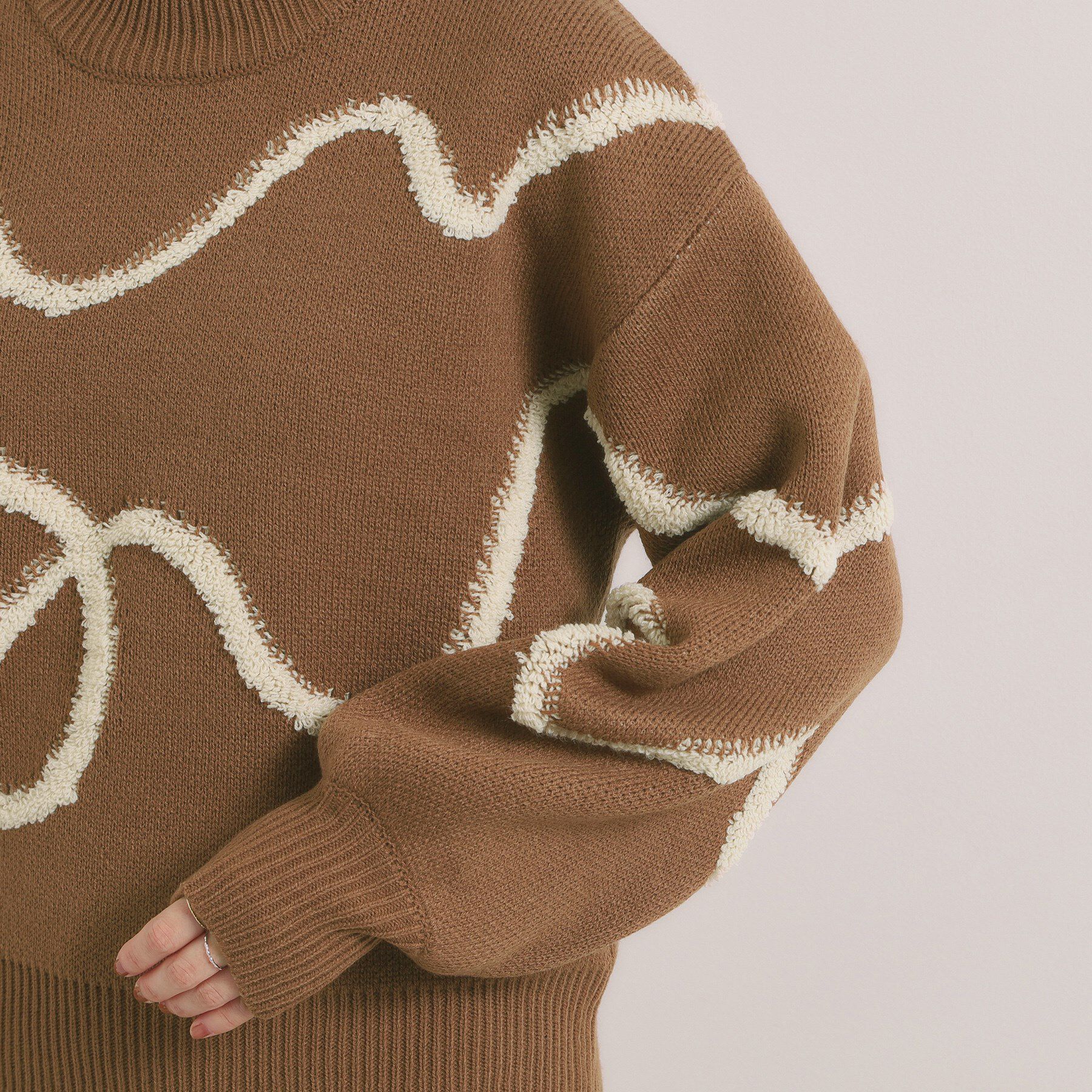 ITS&rsquo;DEMO「【手洗い可】ニュアンス柄ニット」|ニット・セーター|