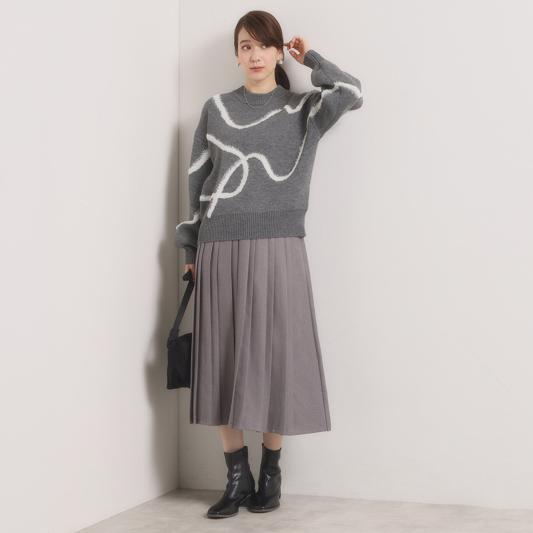 ITS&rsquo;DEMO「【手洗い可】ニュアンス柄ニット」|ニット・セーター|