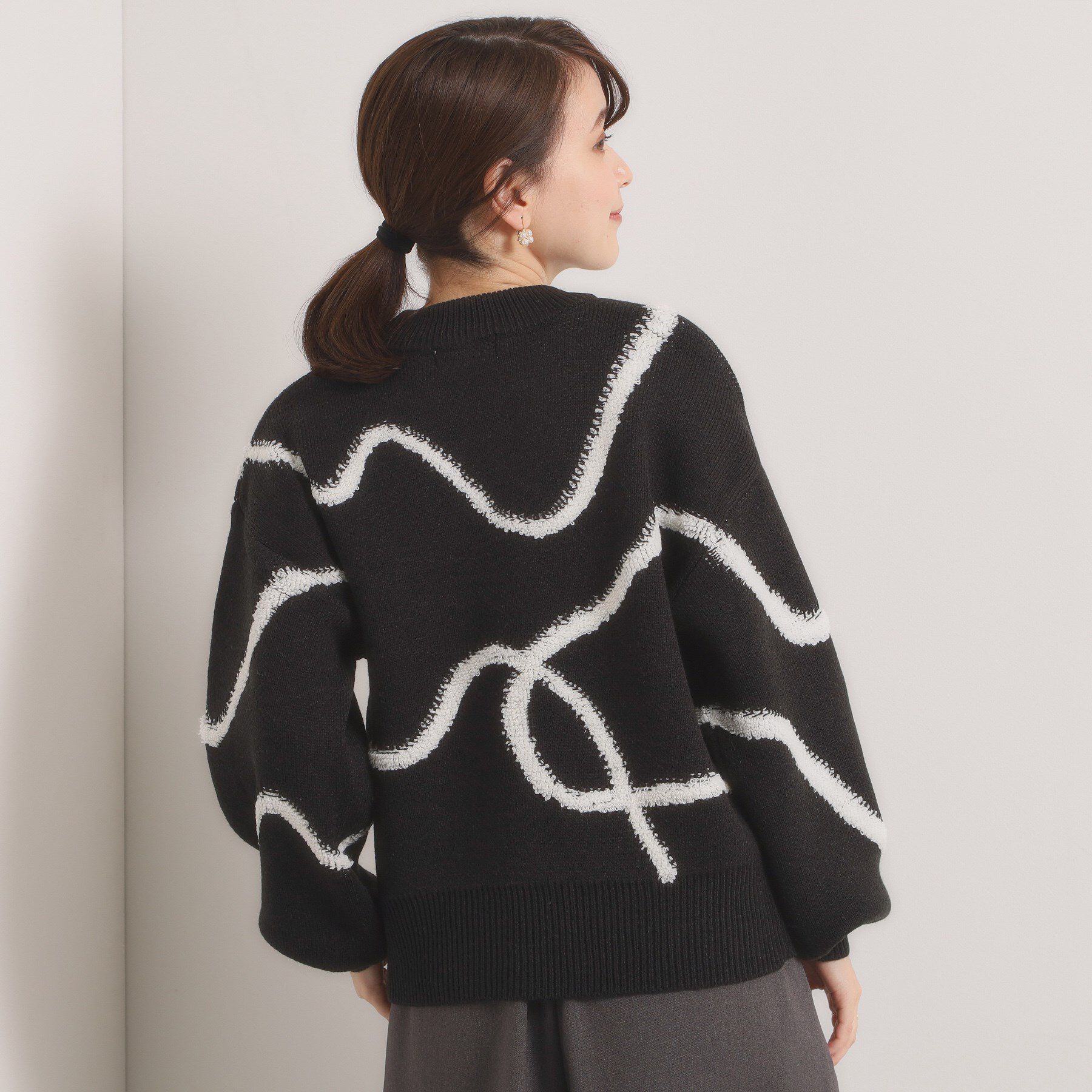 ITS&rsquo;DEMO「【手洗い可】ニュアンス柄ニット」|ニット・セーター|