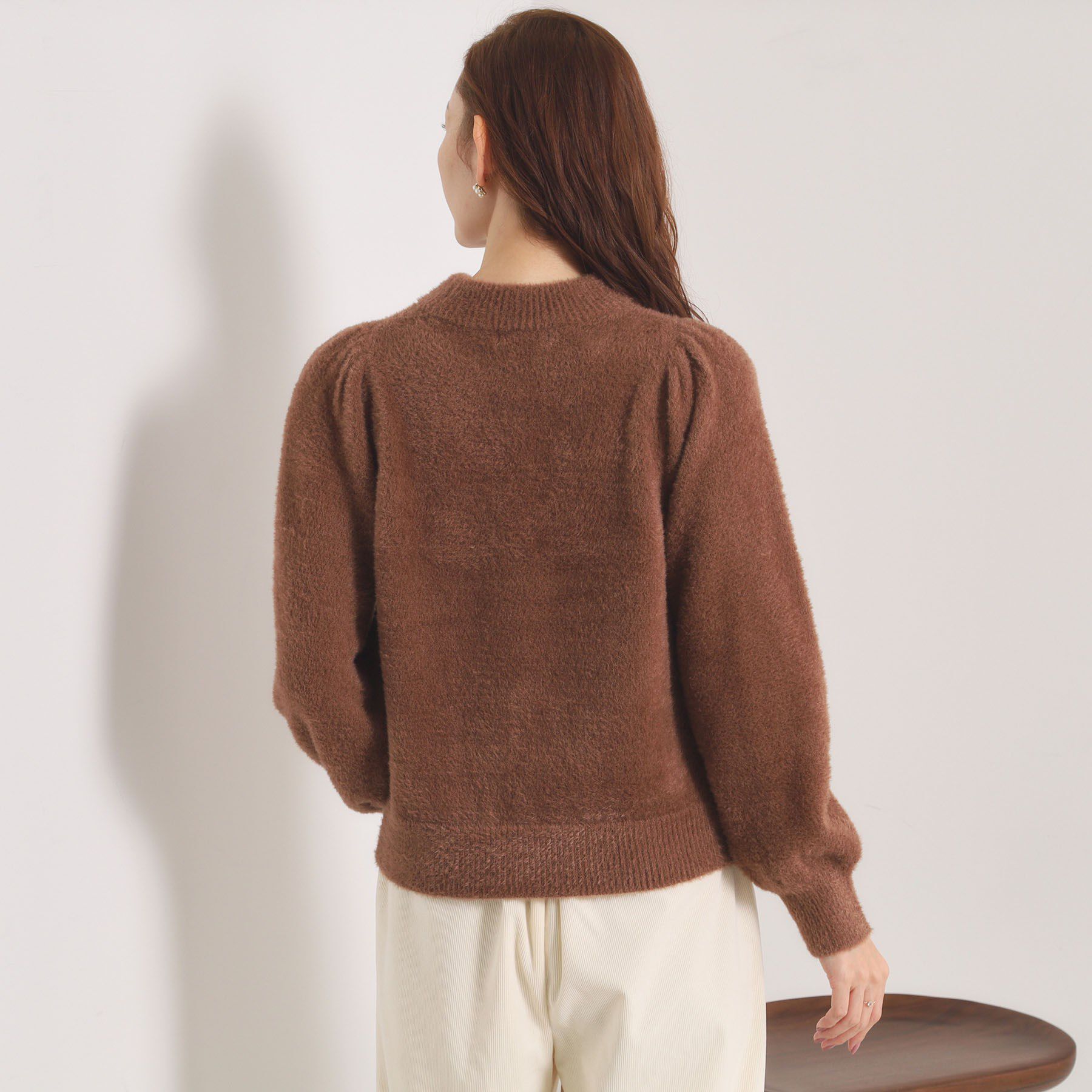 ITS&rsquo;DEMO「【手洗い可】フェザーヤーンパフスリーブニット」|ニット・セーター|