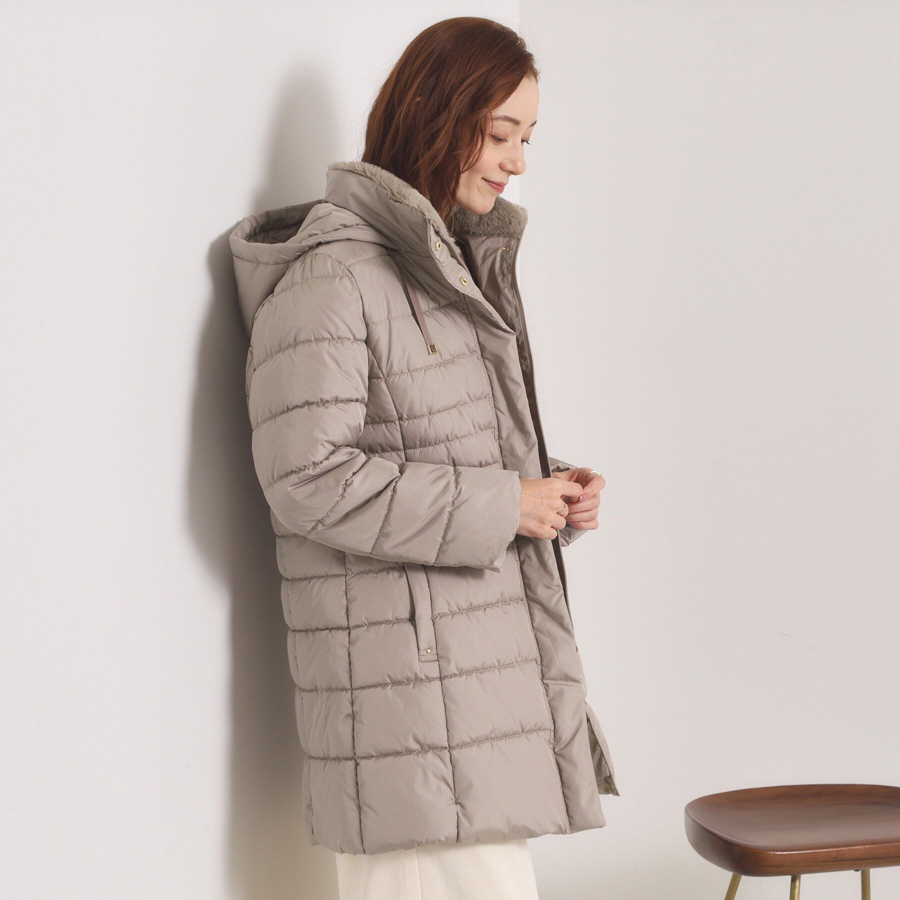 ITS&rsquo;DEMO「【撥水加工】中綿フードコート」|ダウン|