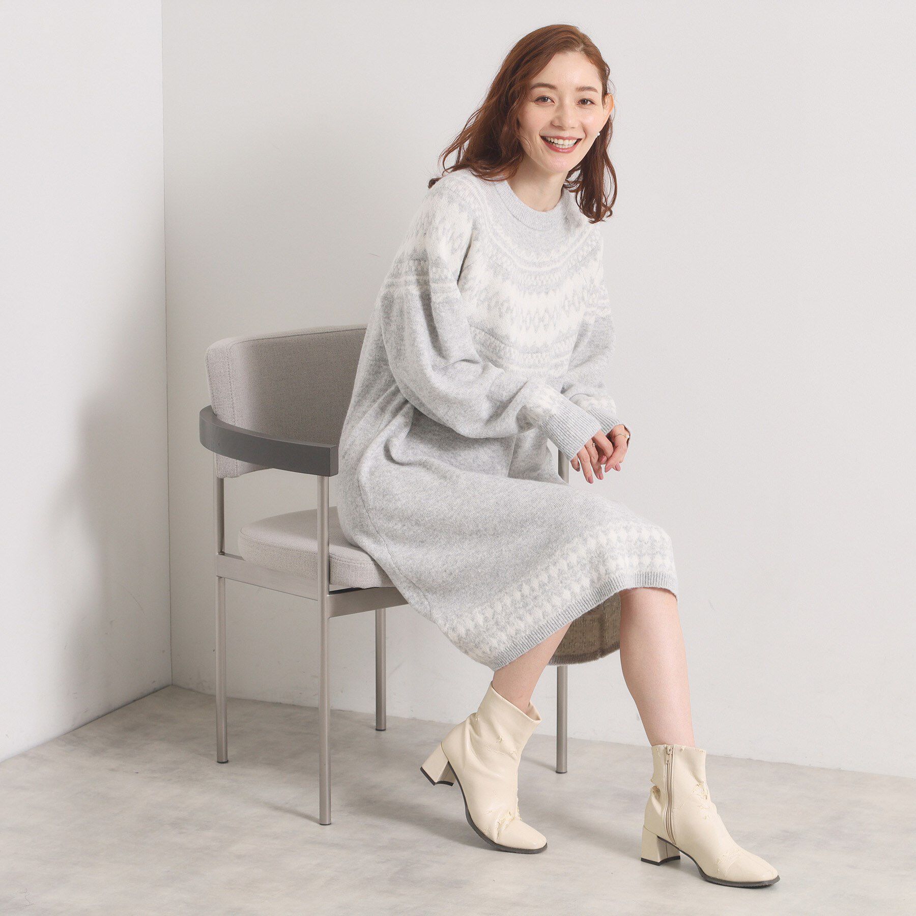 ITS&rsquo;DEMO「【手洗い可】求心ニットワンピース」|ワンピース|