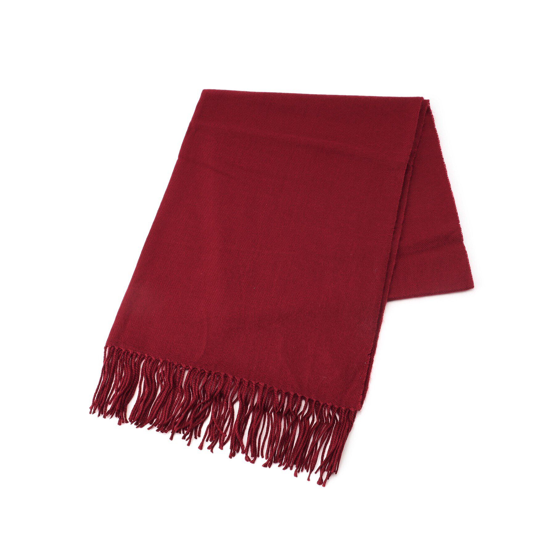 Ober Tashe「洗えるシンプルカラーストール 累計販売約5000枚【防寒／マフラー／無地／ギフト】」|ストール|ワインレッド(463