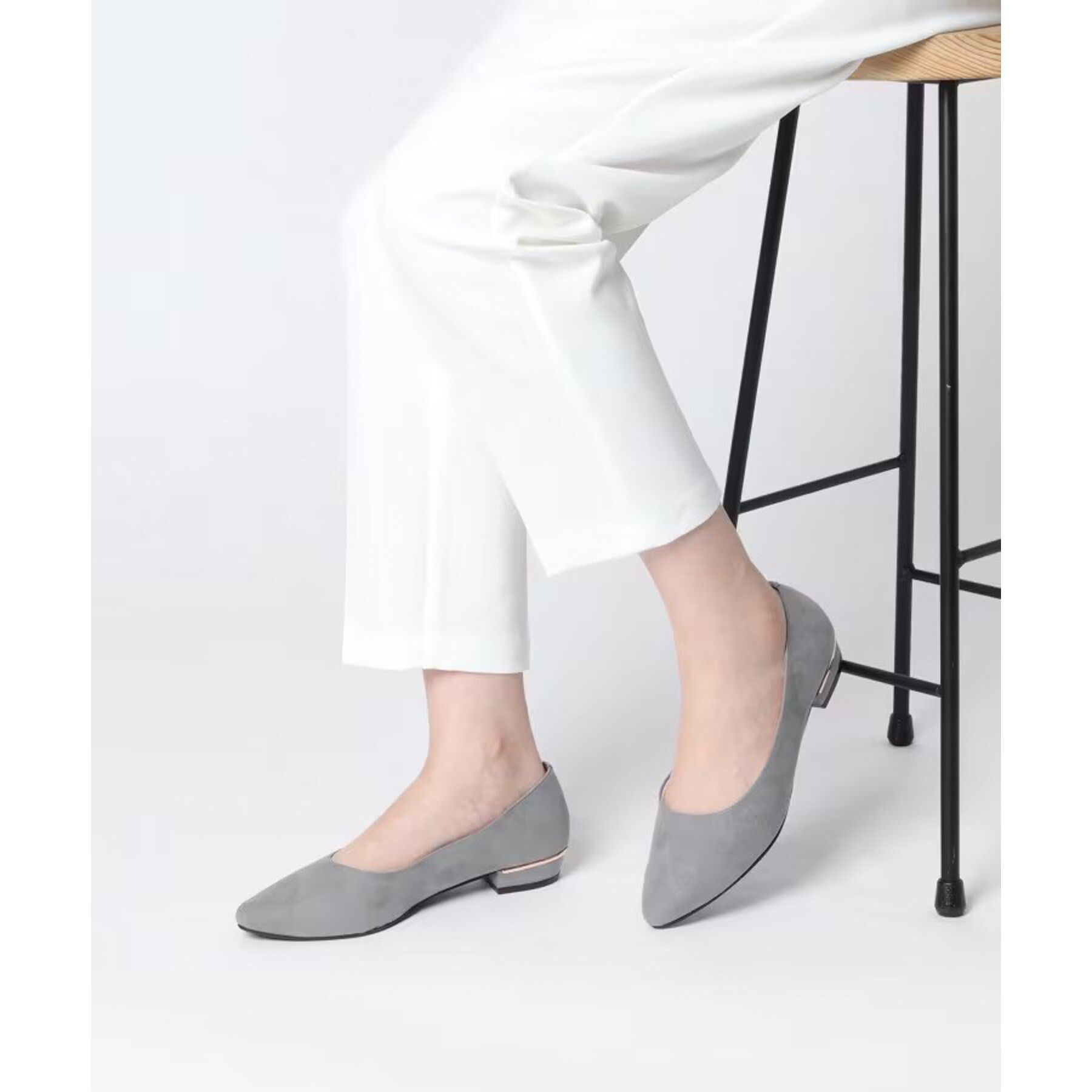 ESPERANZA「《定番》晴雨兼用クッションフラットパンプス」|パンプス|