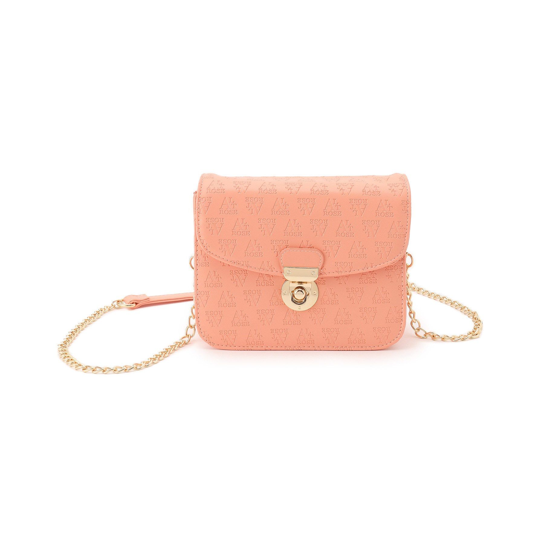 Ober Tashe「ロゴ型押し ミニショルダーバッグ」|ショルダー・メッセンジャー|オレンジ(067)