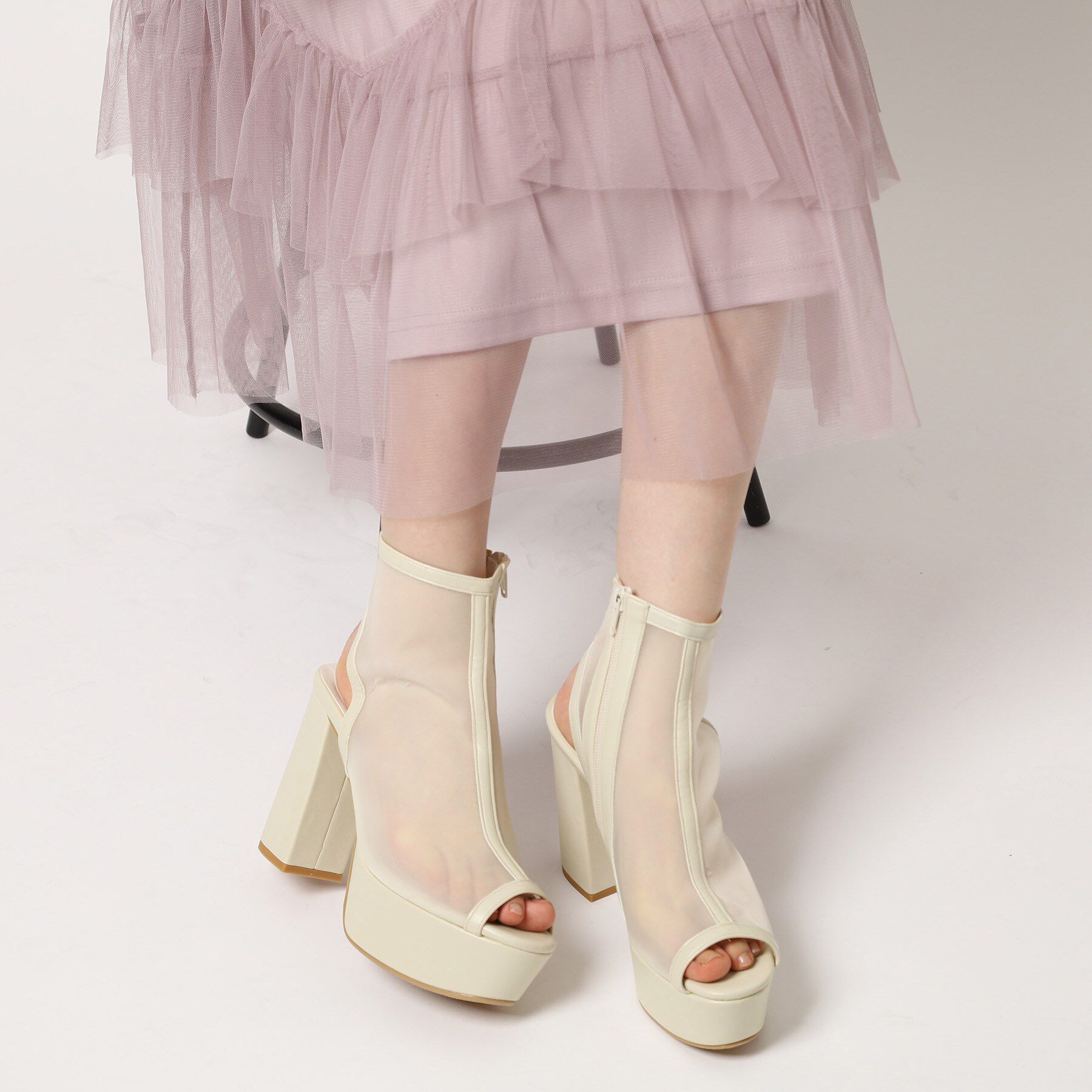 ESPERANZA「厚底ラク盛りブーツヒールサンダル」|ショートブーツ|