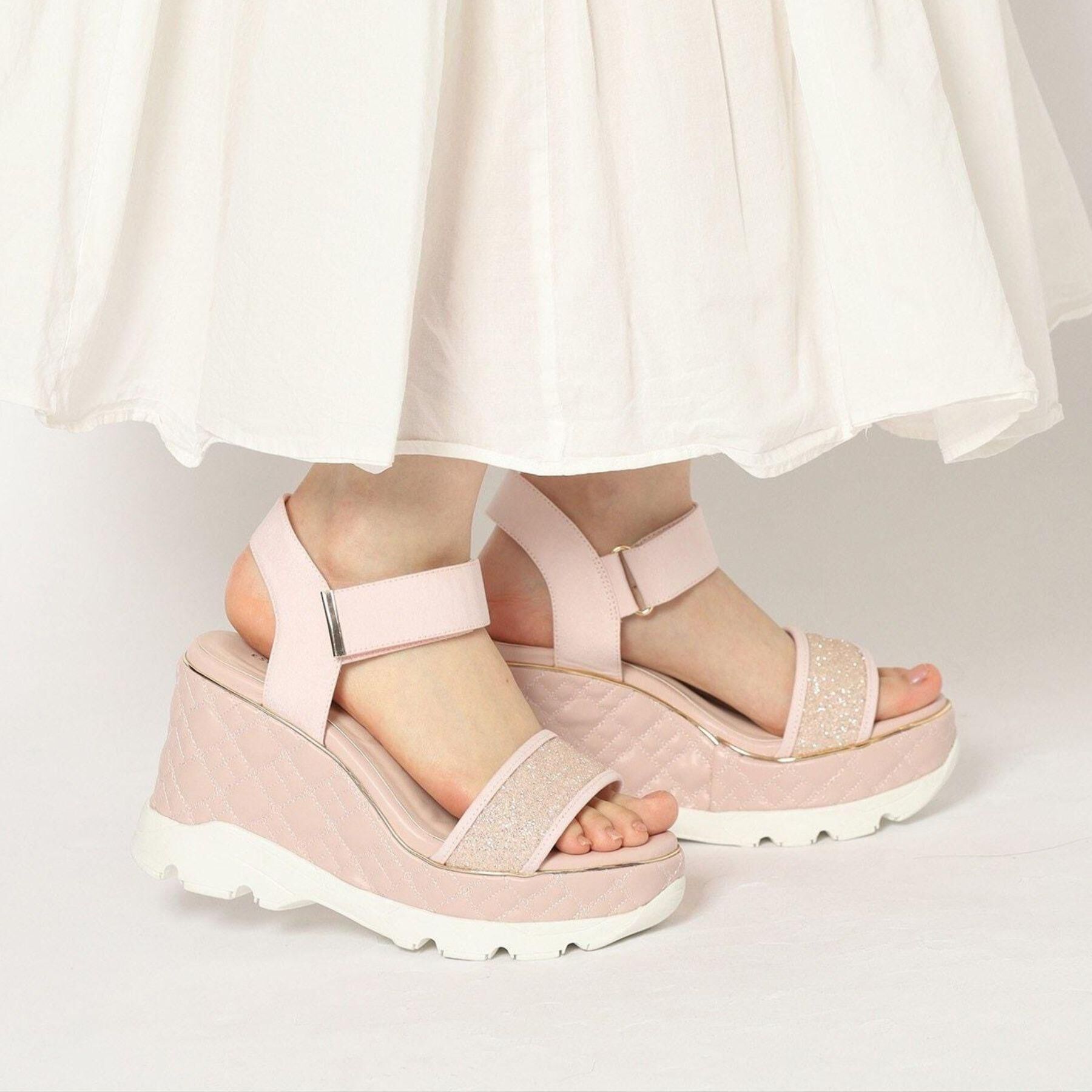 ESPERANZA「キルティングウェッジソールスポサン」|サンダル|