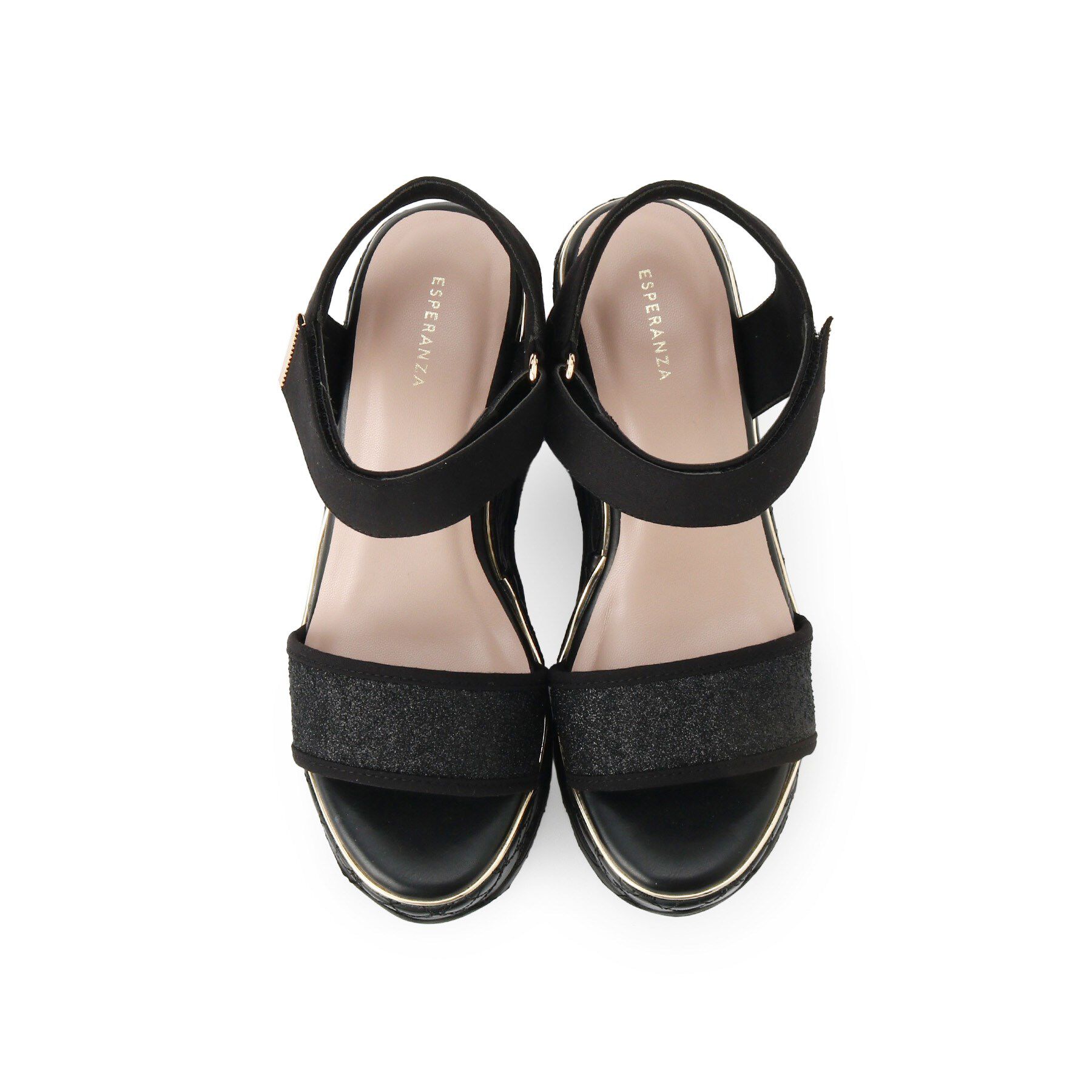 ESPERANZA「キルティングウェッジソールスポサン」|サンダル|