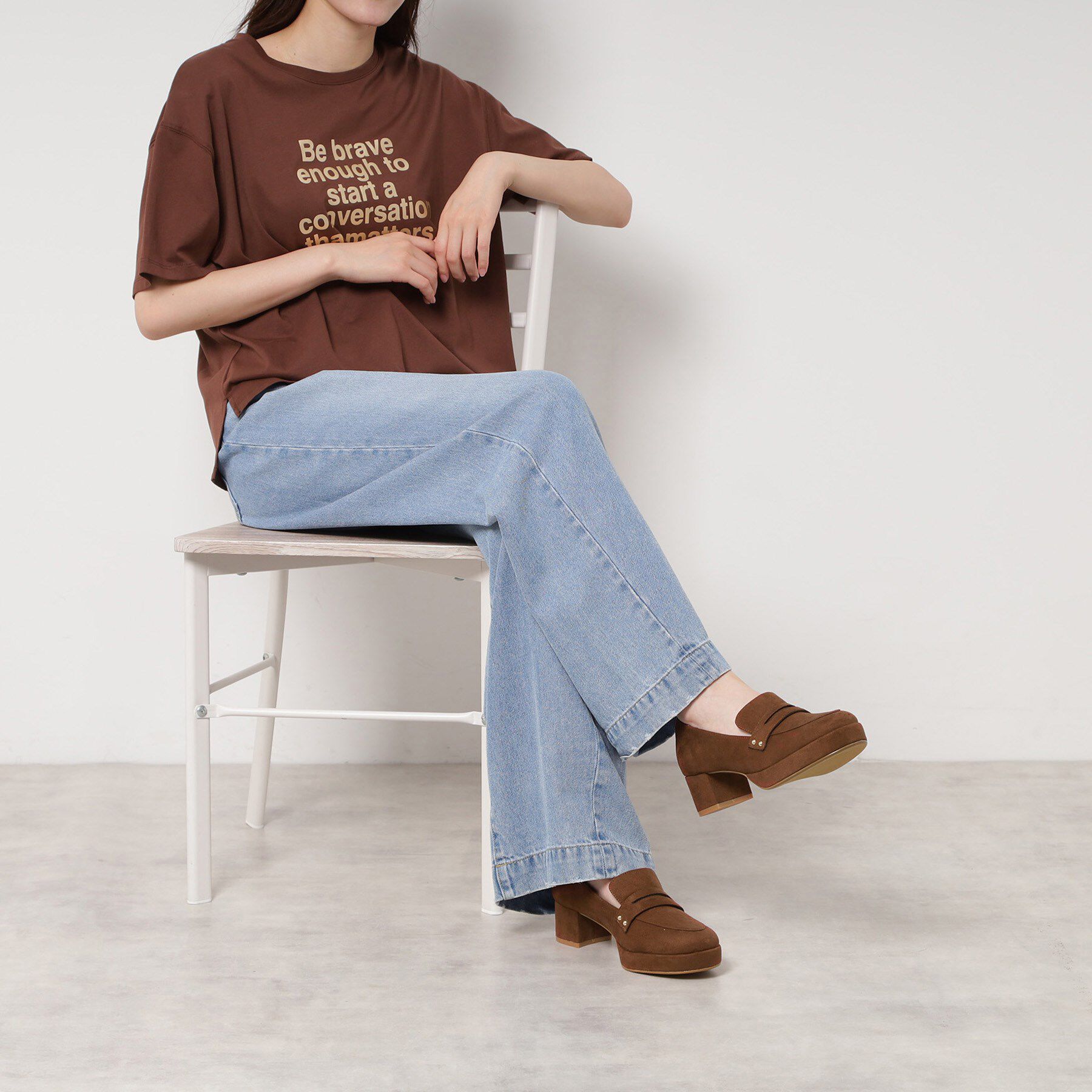 ESPERANZA「ヒールアップローファー」|パンプス|