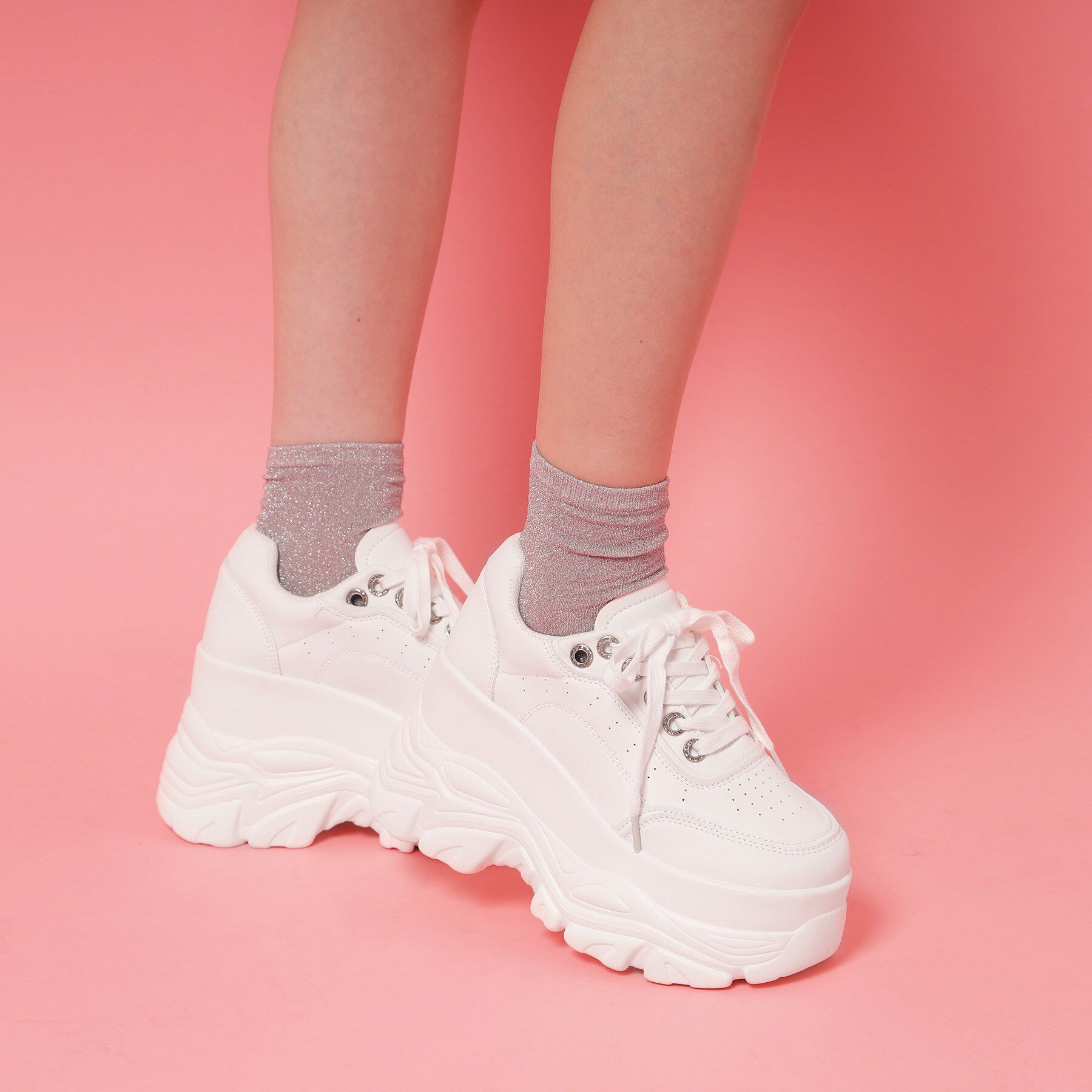 csT&P「厚底キラキラインヒールスニーカー」|スニーカー|