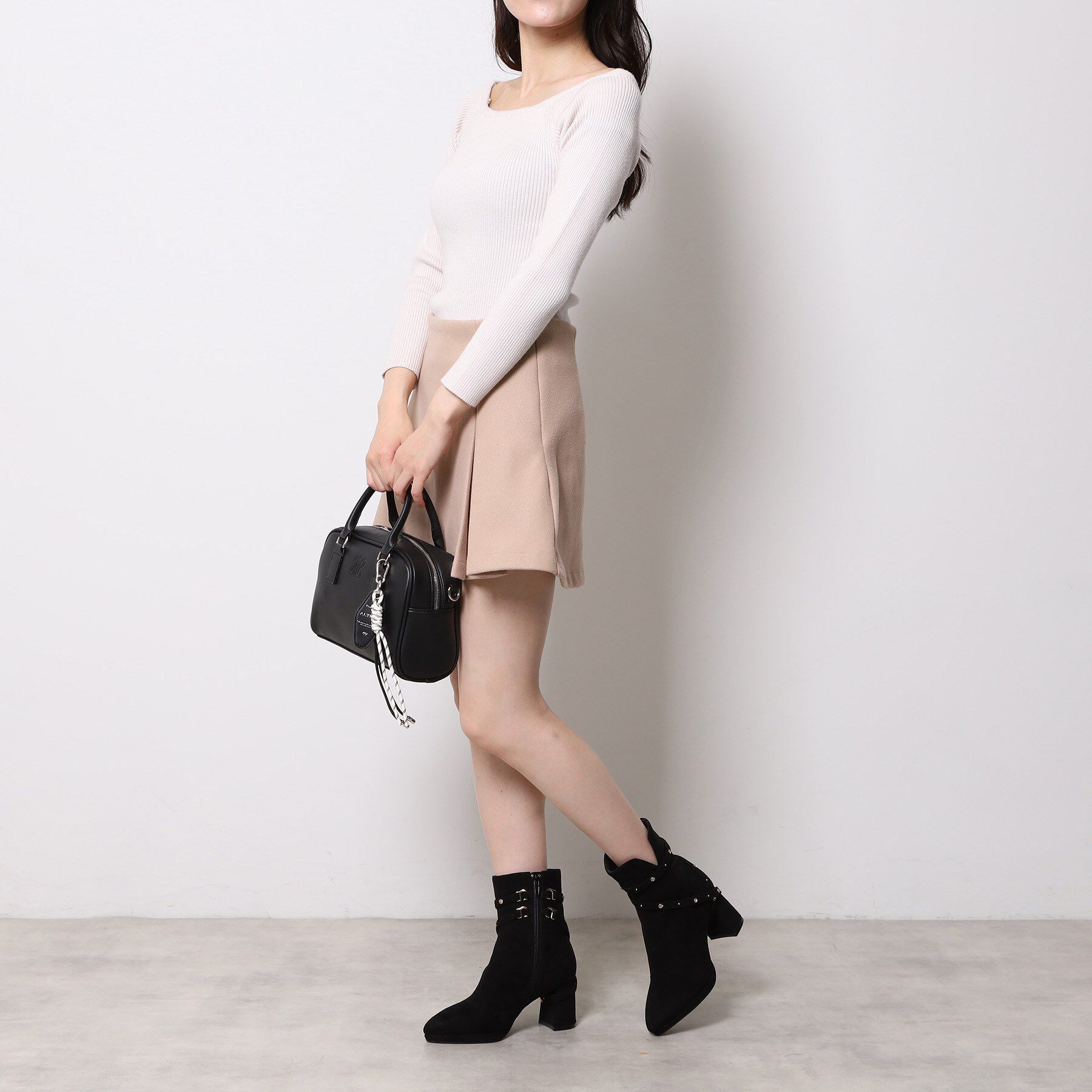 ESPERANZA「【EC先行販売】2WAYスタッズベルトショートブーツ」|ショートブーツ|