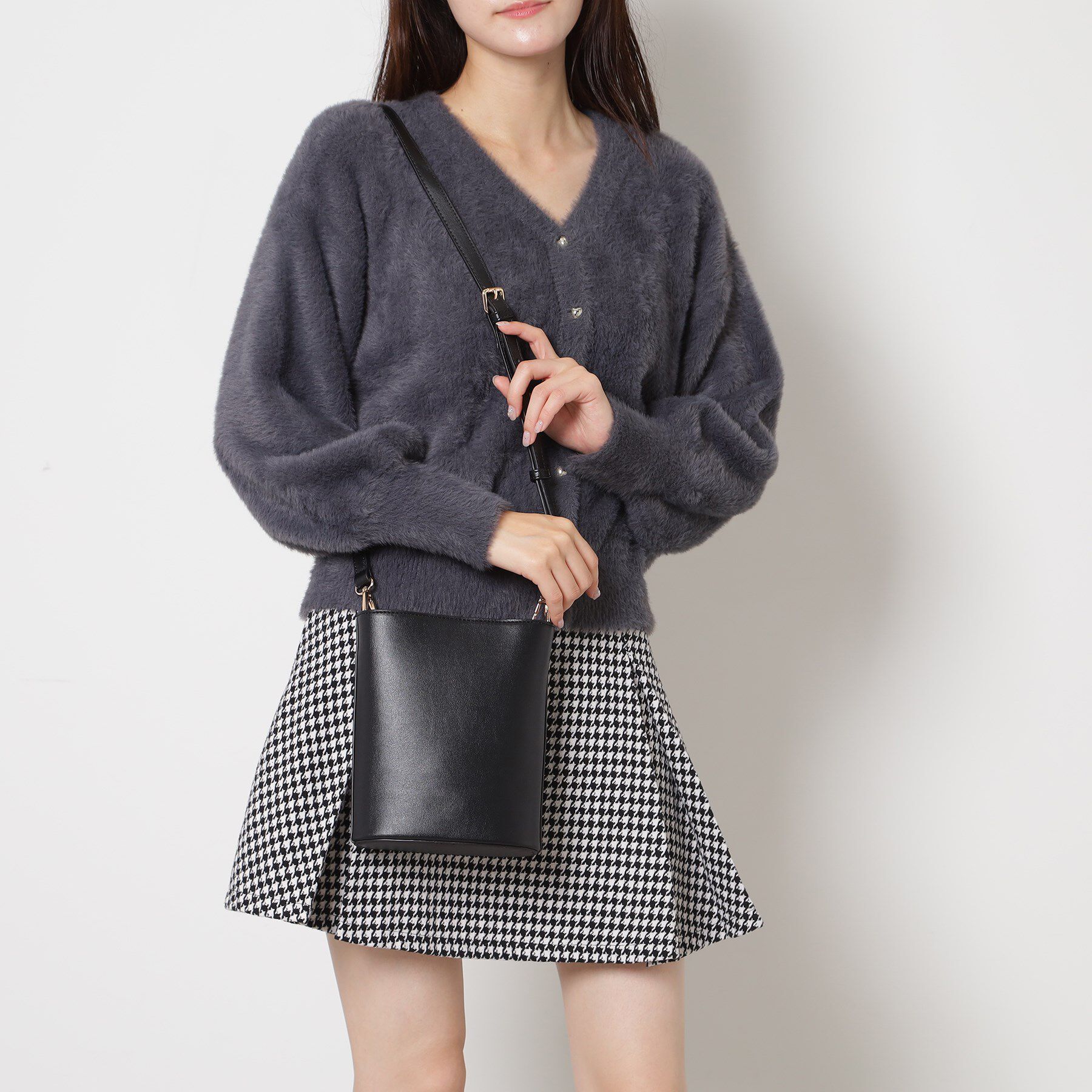 ESPERANZA「フェイクファーハンドル3WAYミニショルダーバッグ」|ショルダー・メッセンジャー|