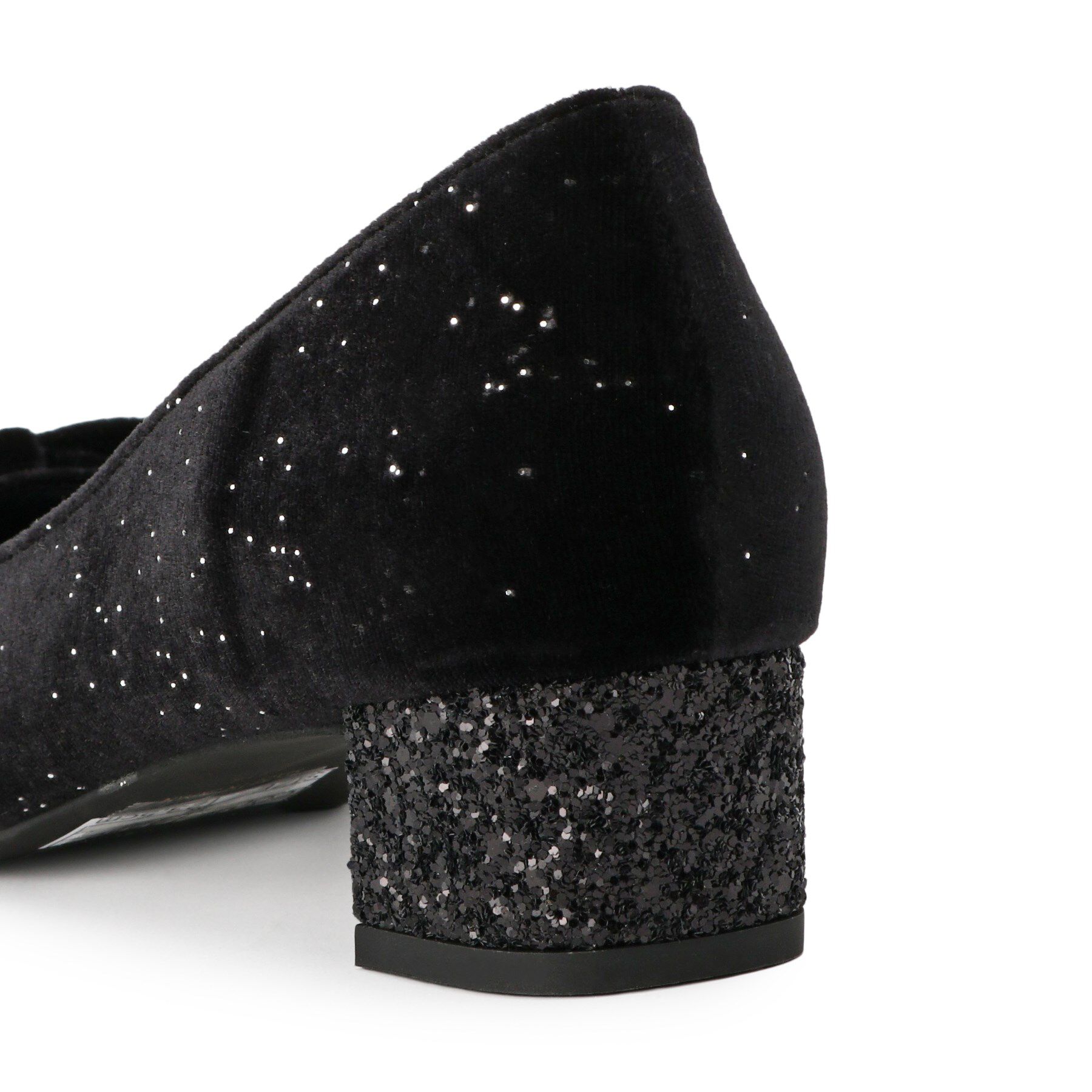 ESPERANZA「ラメベルベットダブルリボンパンプス」|パンプス|