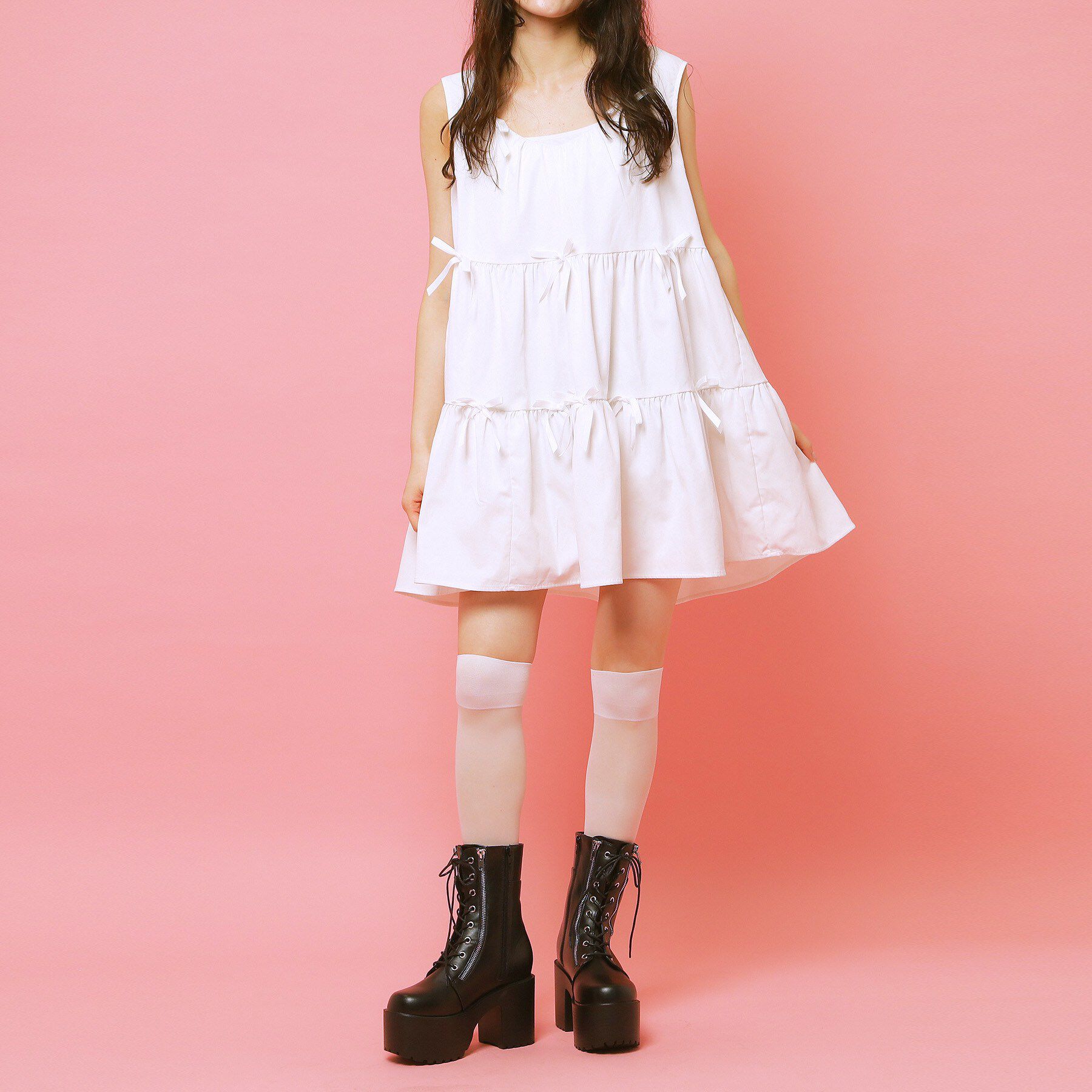 csT&P「厚底サイドジップミドル丈ブーツ」|ショートブーツ|