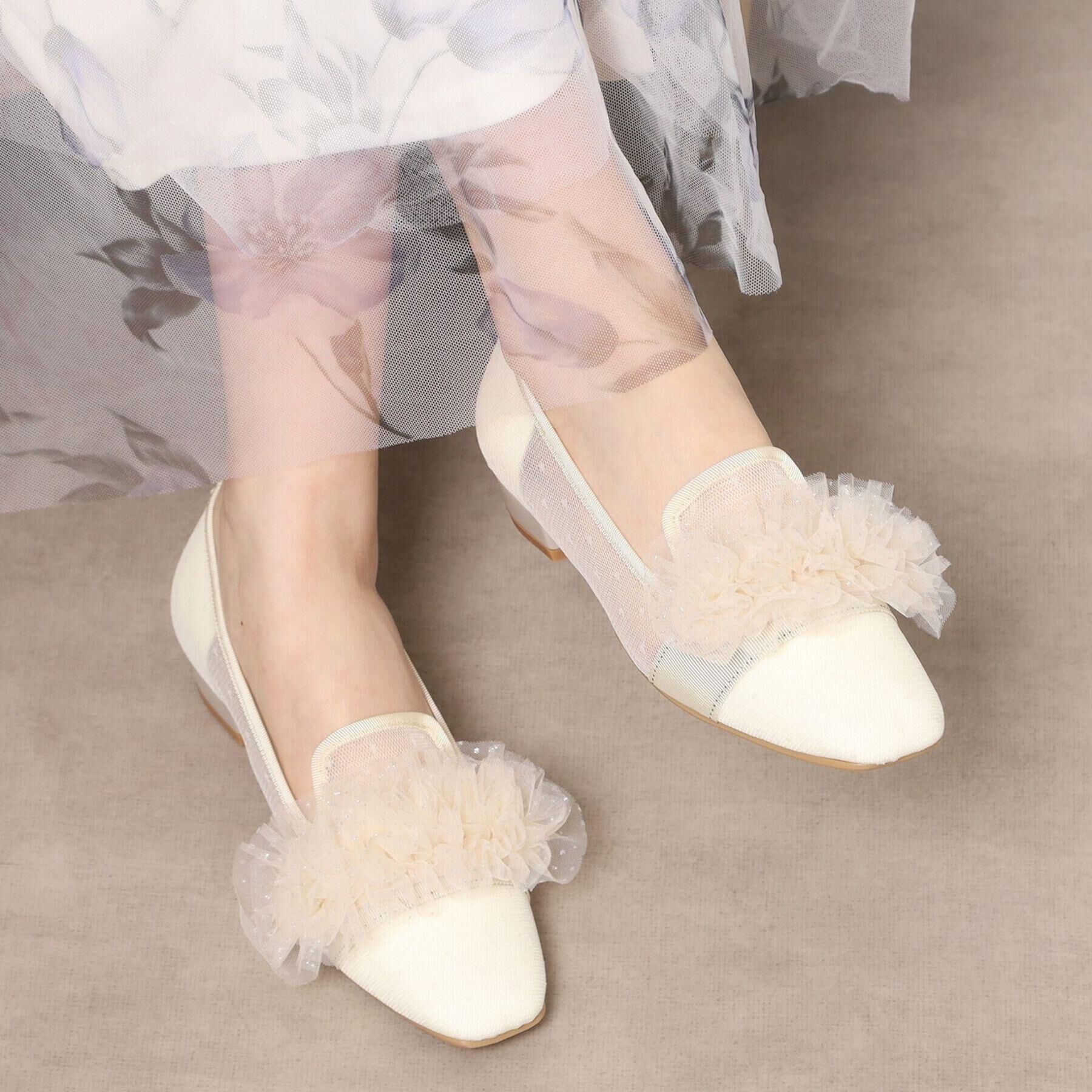 ESPERANZA「2WAYフリルフラットオペラシューズ」|その他|