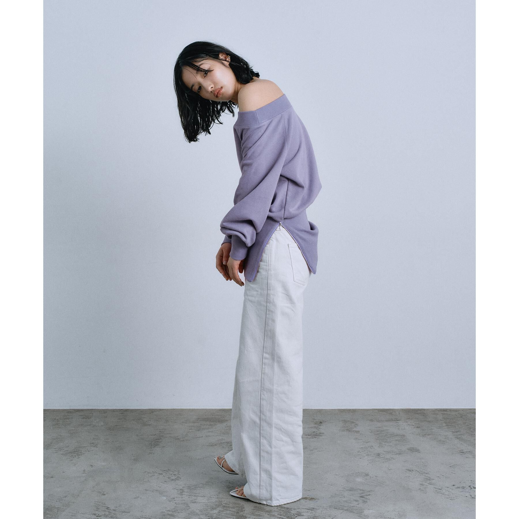 CODE A「off－shoulder sweat」|パーカー|