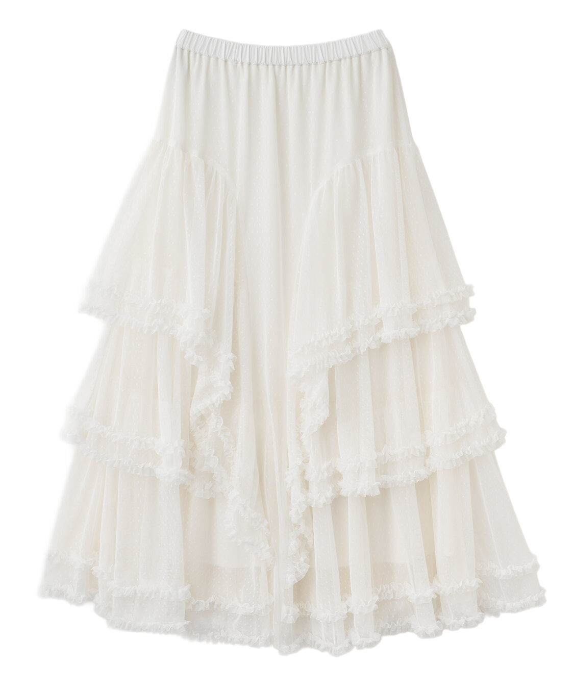 COCO DEAL「ドットチュールティアードフレアスカート」|スカート|