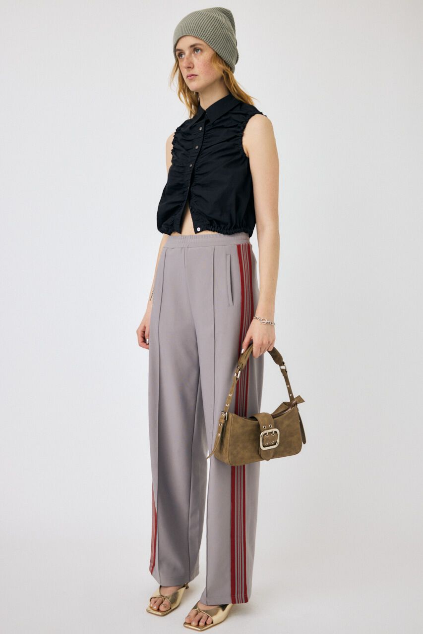 MOUSSY「GATHER SLEEVELESS シャツ」|シャツ・ブラウス|