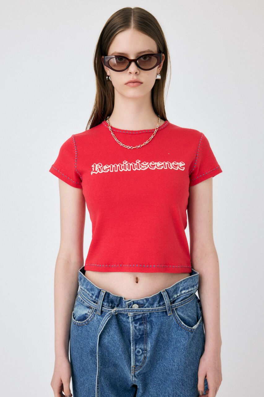 MOUSSY「CONTRAST ステッチ Tシャツ」|Tシャツ・カットソー|