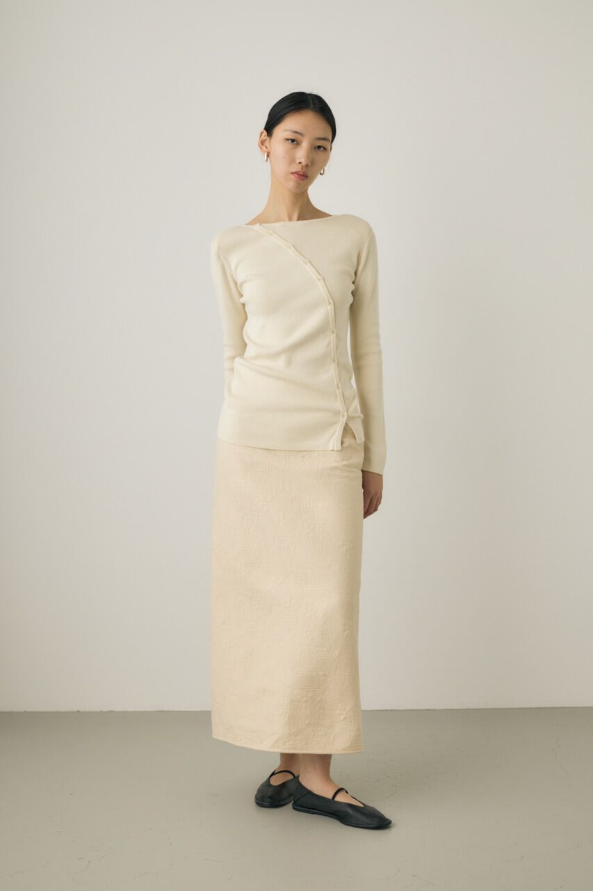 MOUSSY「斜めボタンニットトップス　」|ニット・セーター|