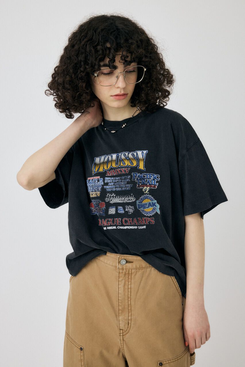 MOUSSY「MOUSSY LEAGUE CHAMPS 25 Tシャツ」|Tシャツ・カットソー|
