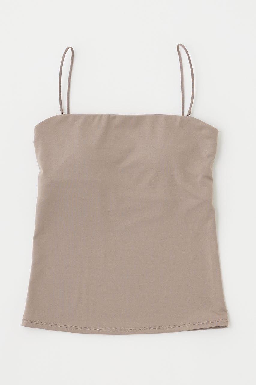 MOUSSY「BACK SHEER カップインキャミ」|キャミソール|BEG