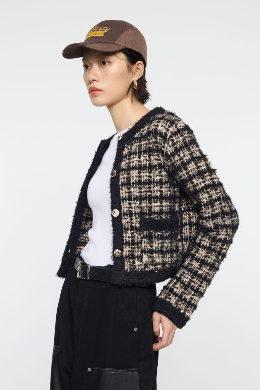 MOUSSY「COMPACT KNIT TWEED ジャケット」|その他|