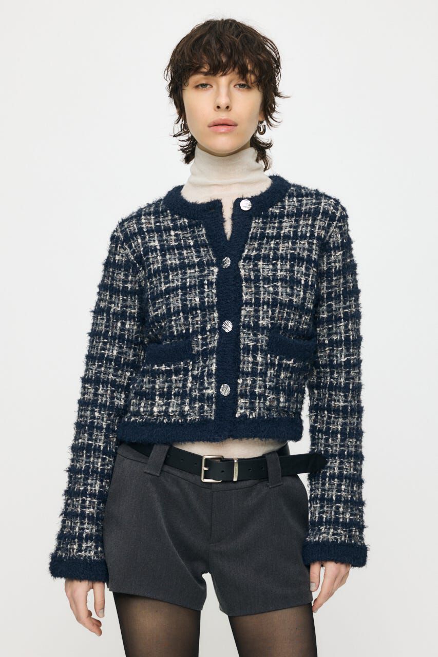 MOUSSY「COMPACT KNIT TWEED ジャケット」|その他|
