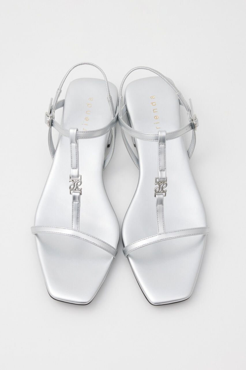 rienda「RRロゴフラットサンダル」|サンダル|