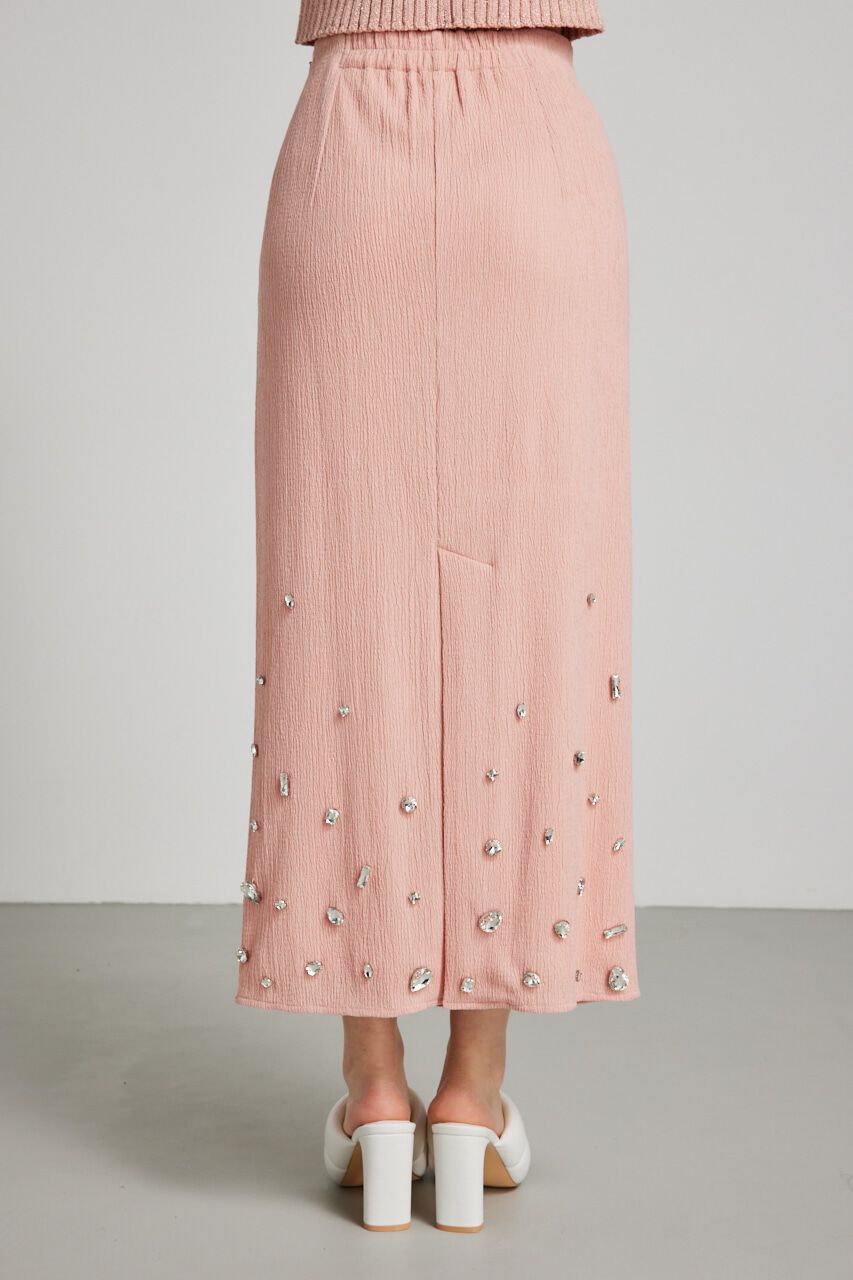 rienda「ビジューヘムJ/WタイトSK」|スカート|