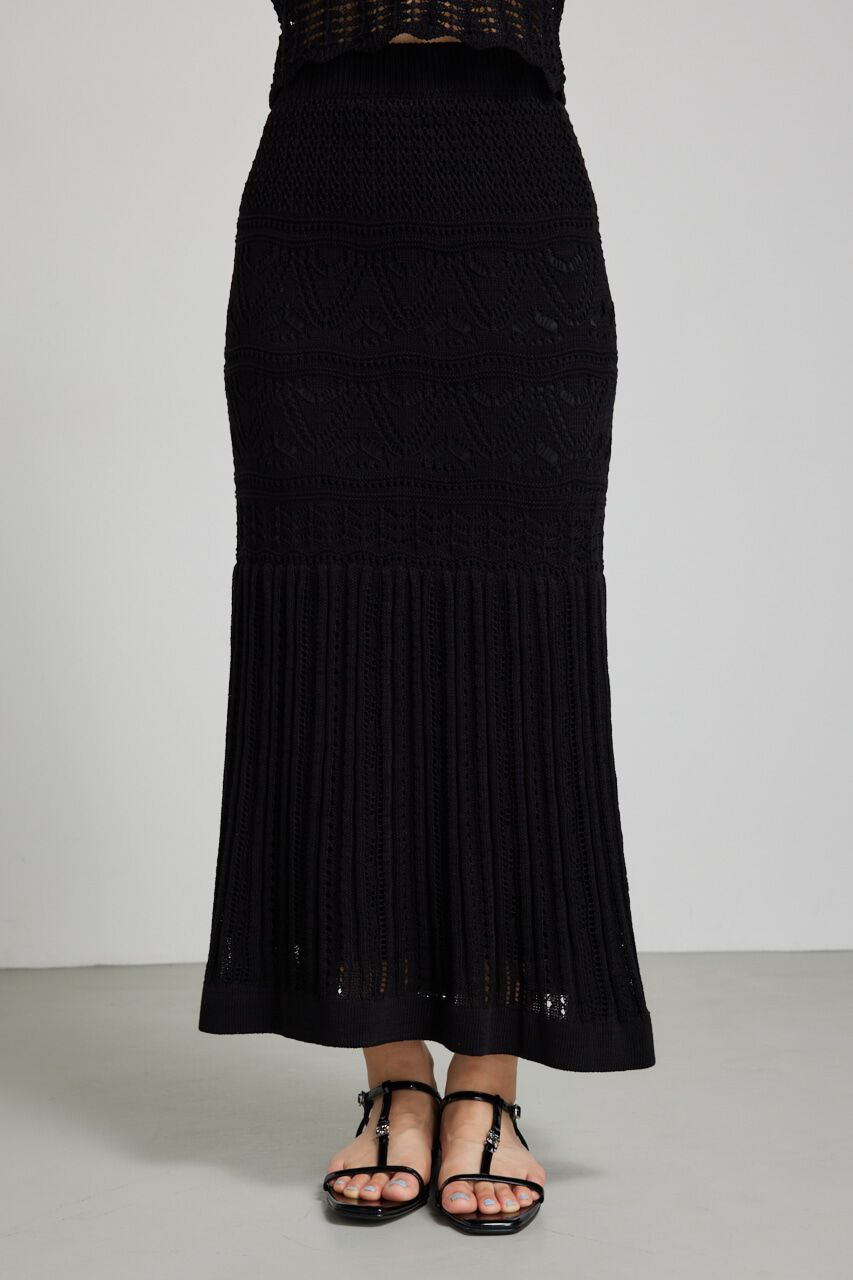 rienda「クロシェマーメイドニットスカート」|スカート|