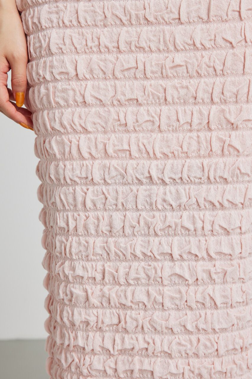 rienda「ポップコーンニットジャストウエストスカート」|スカート|