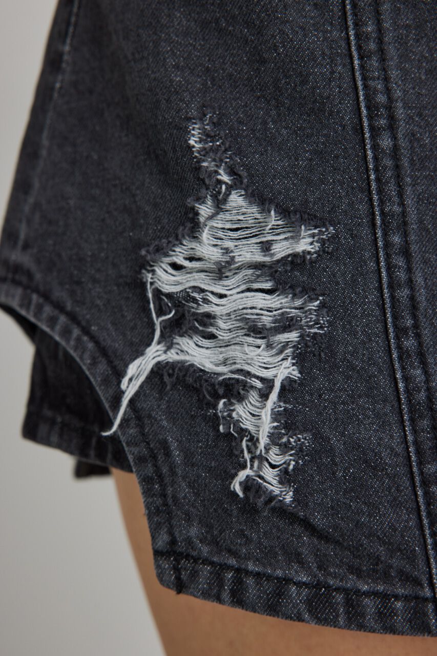 rienda「サイドカットデニムショートパンツ」|デニム|