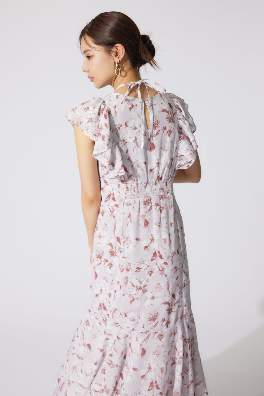 rienda「フリルフラワーロングワンピース」|ワンピース|