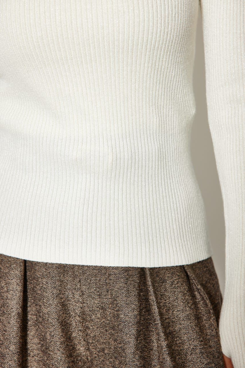 rienda「サムホール付きウォッシャブルハイネックニットトップス」|ニット・セーター|