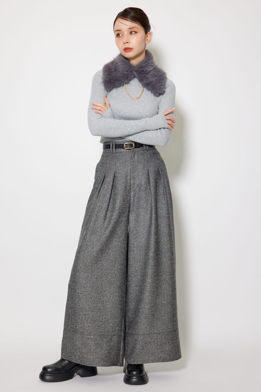 rienda「サムホール付きウォッシャブルハイネックニットトップス」|ニット・セーター|