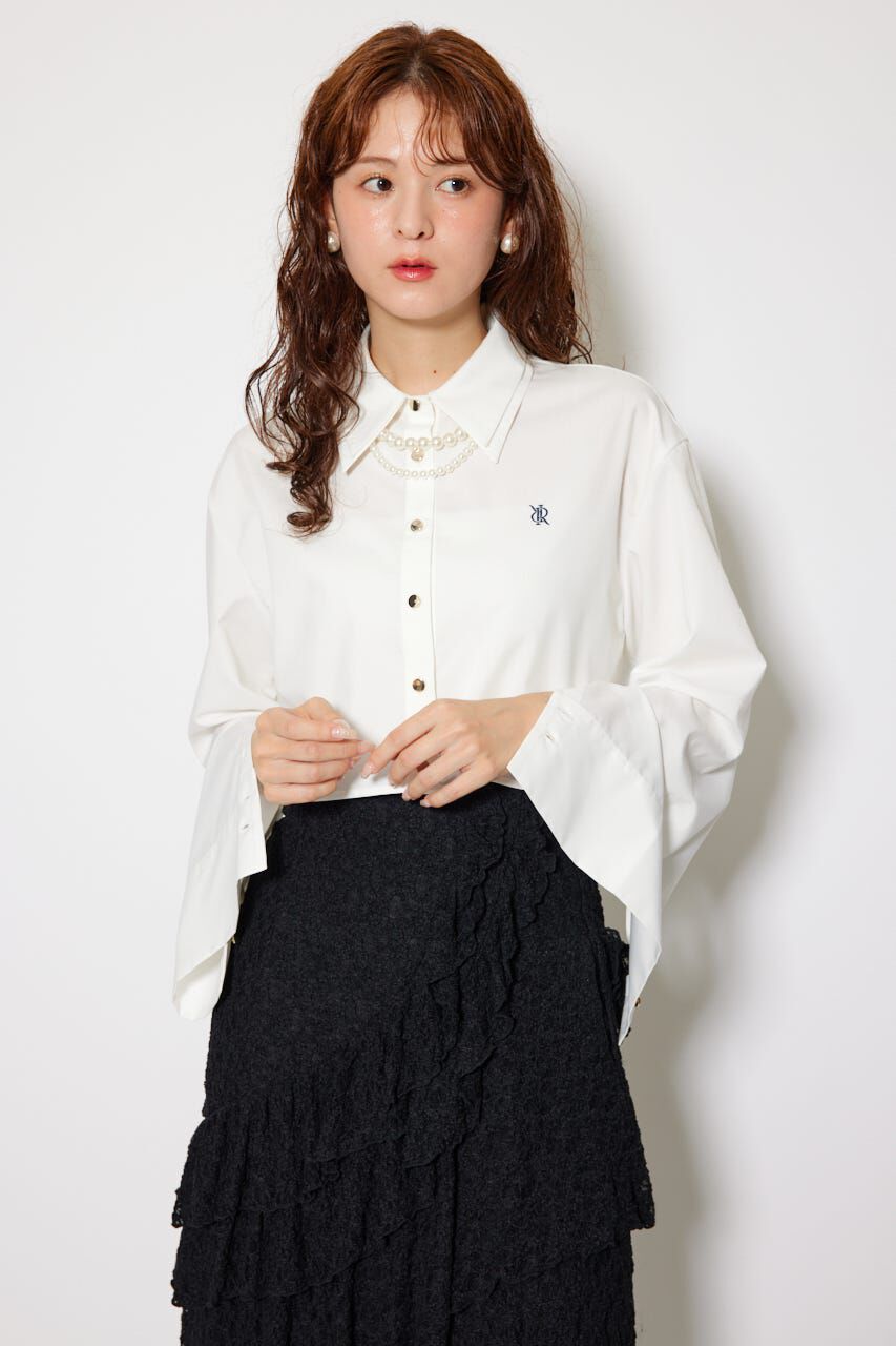 rienda「パールチェーンシャツ」|シャツ・ブラウス|