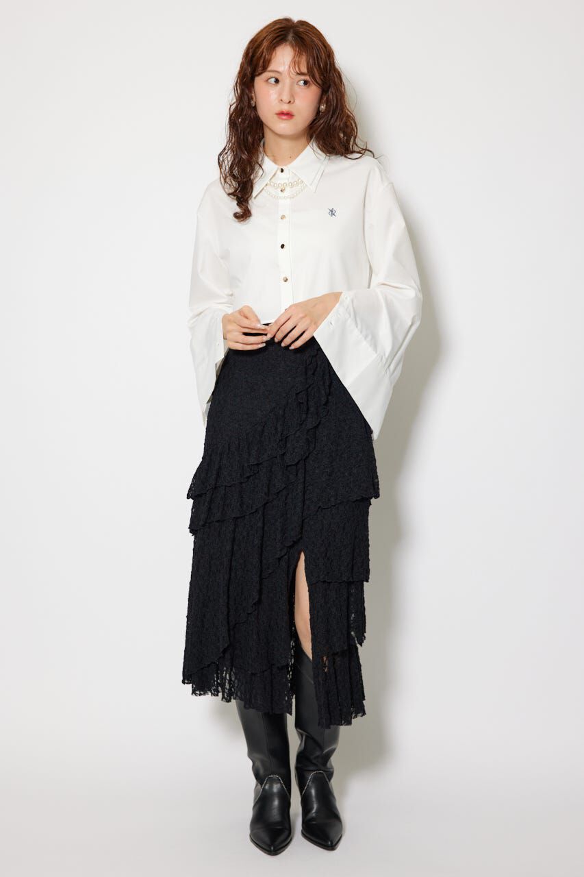 rienda「パールチェーンシャツ」|シャツ・ブラウス|