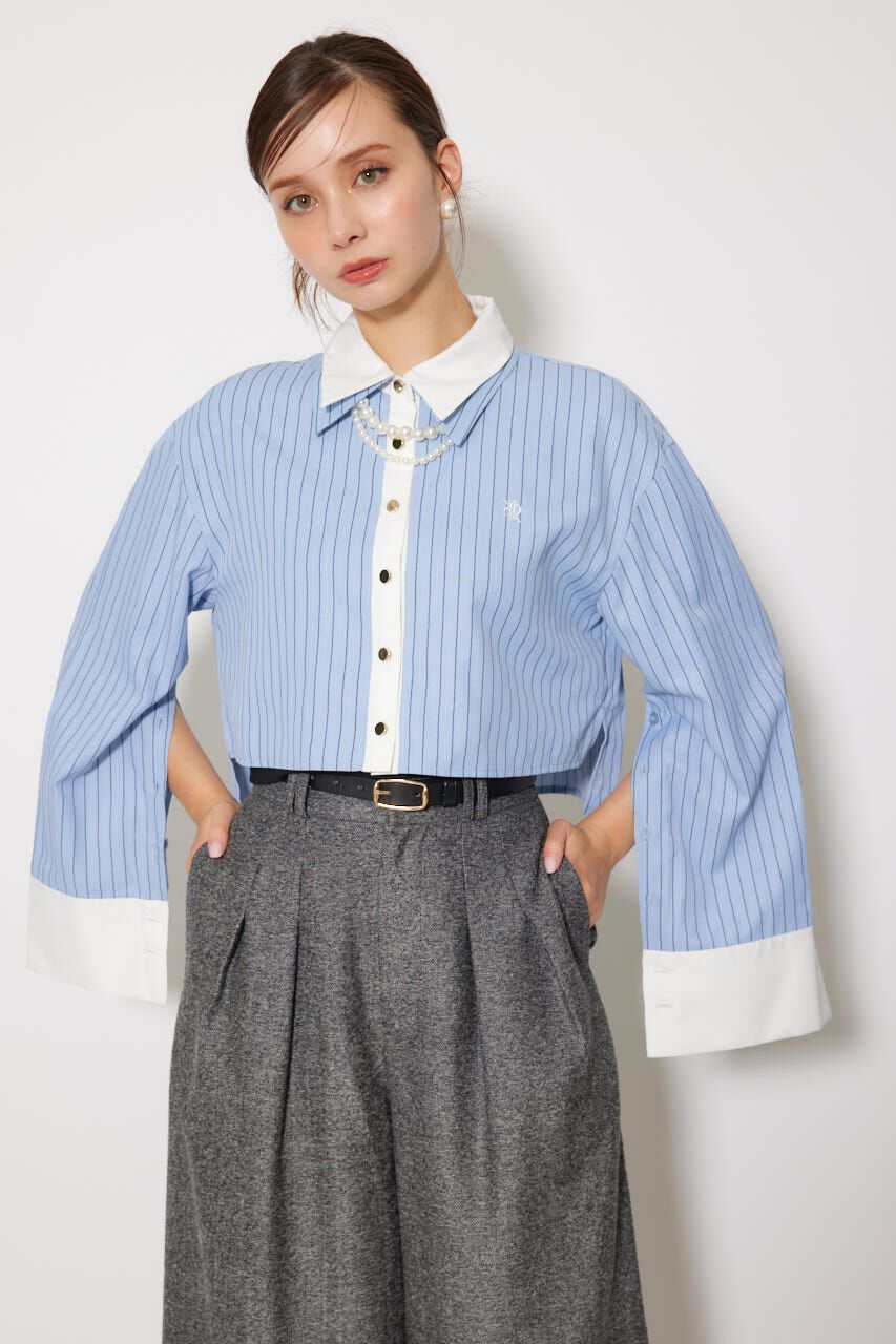 rienda「パールチェーンシャツ」|シャツ・ブラウス|