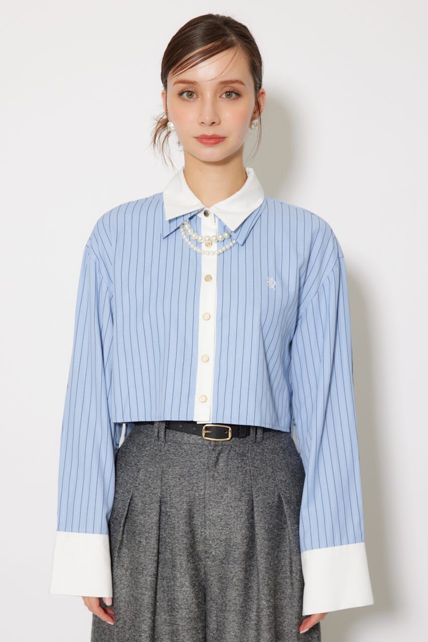 rienda「パールチェーンシャツ」|シャツ・ブラウス|